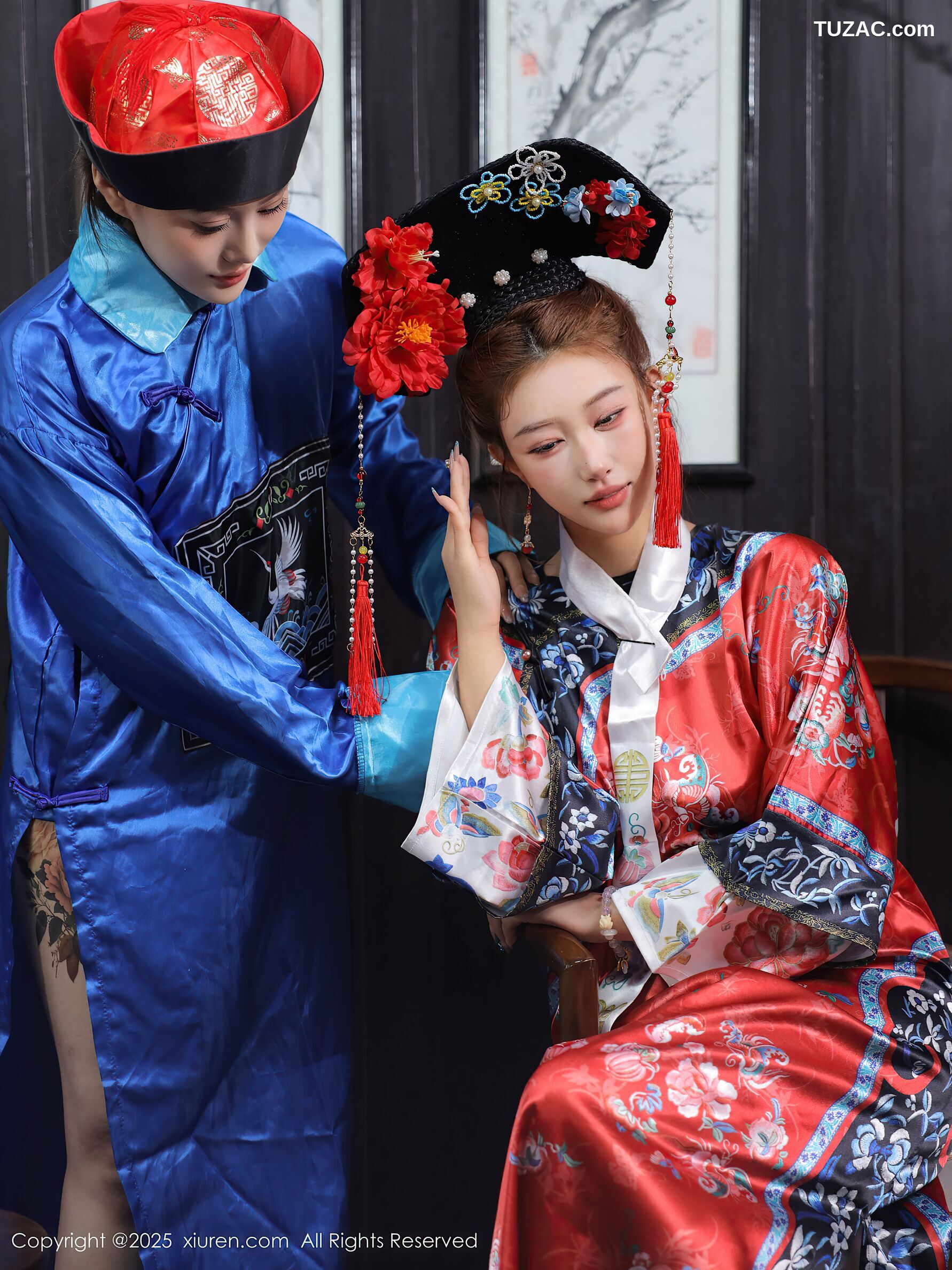 XiuRen秀人网-10762-金允希-Yuki-清代古装cos姐妹花激情互动-2025.09.12
