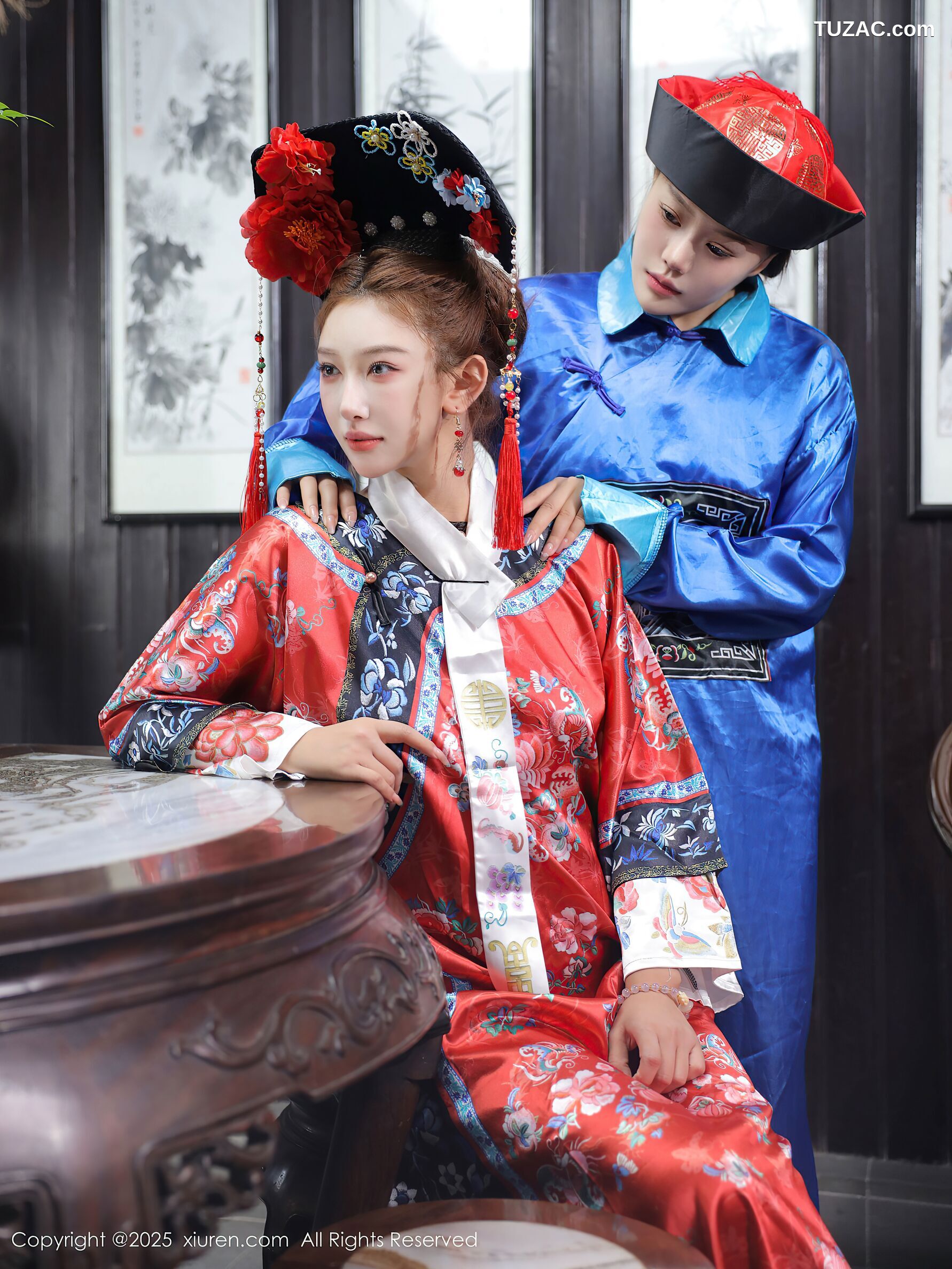 XiuRen秀人网-10762-金允希-Yuki-清代古装cos姐妹花激情互动-2025.09.12