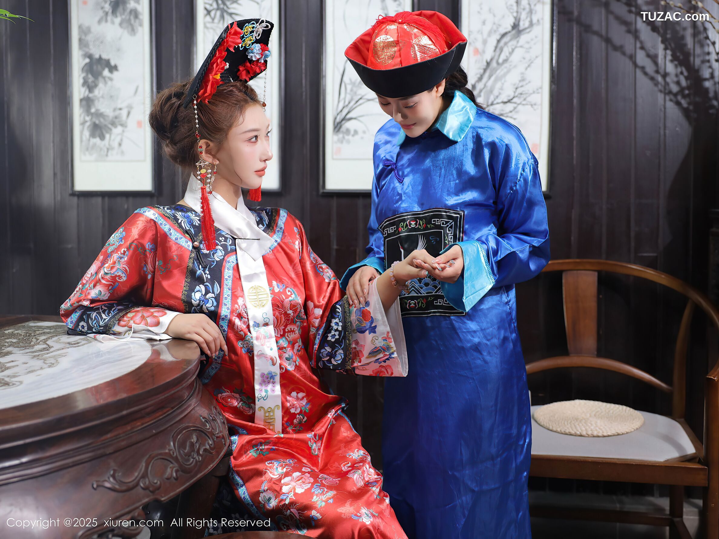 XiuRen秀人网-10762-金允希-Yuki-清代古装cos姐妹花激情互动-2025.09.12