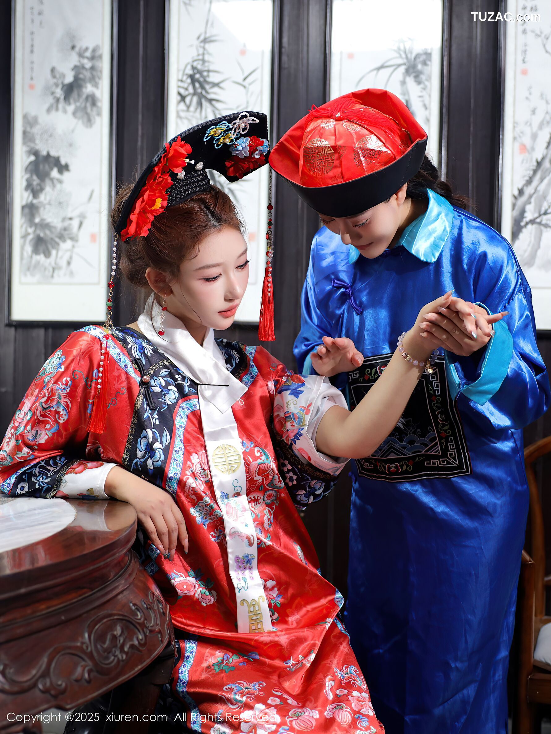 XiuRen秀人网-10762-金允希-Yuki-清代古装cos姐妹花激情互动-2025.09.12
