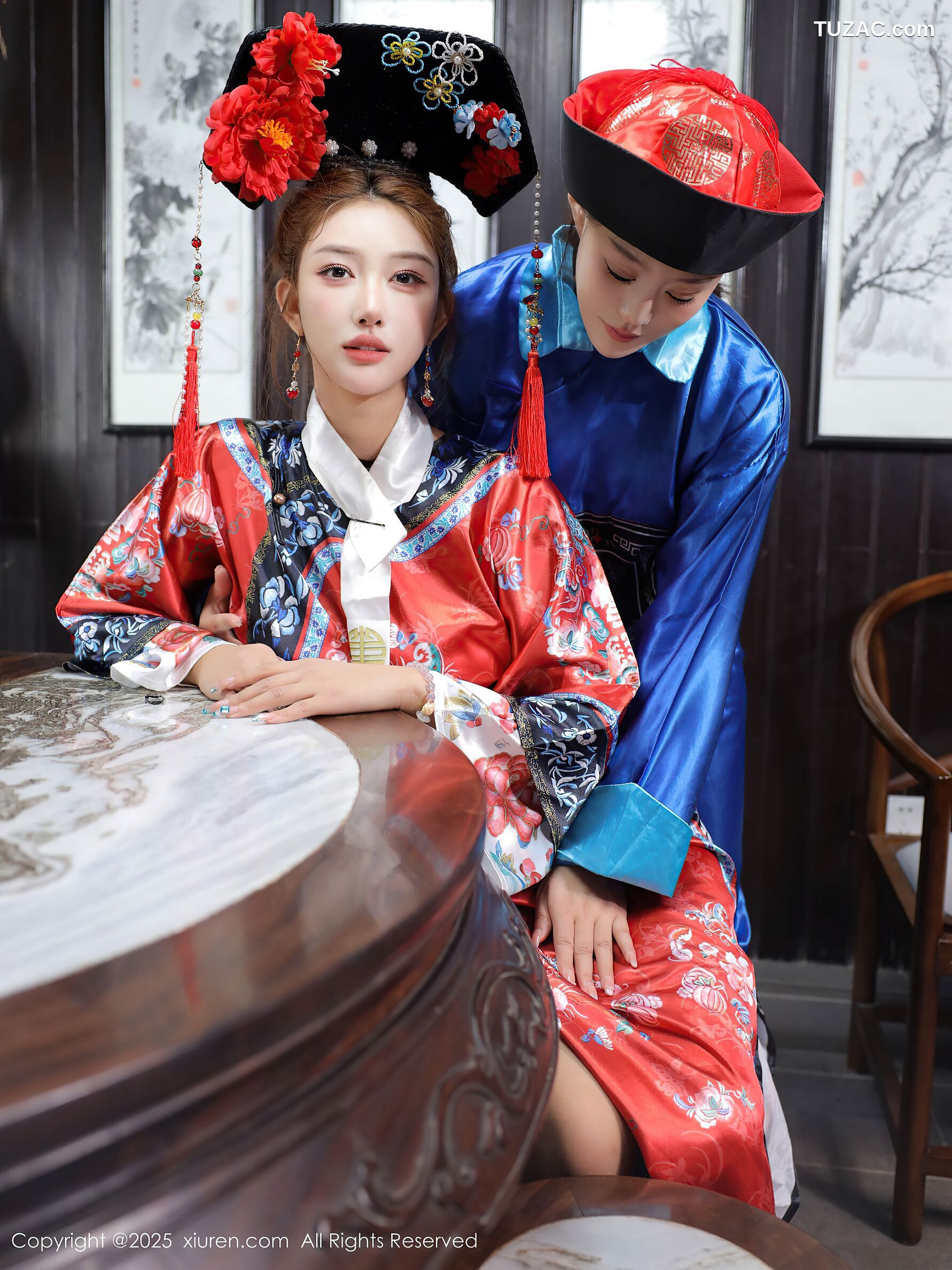 XiuRen秀人网-10762-金允希-Yuki-清代古装cos姐妹花激情互动-2025.09.12