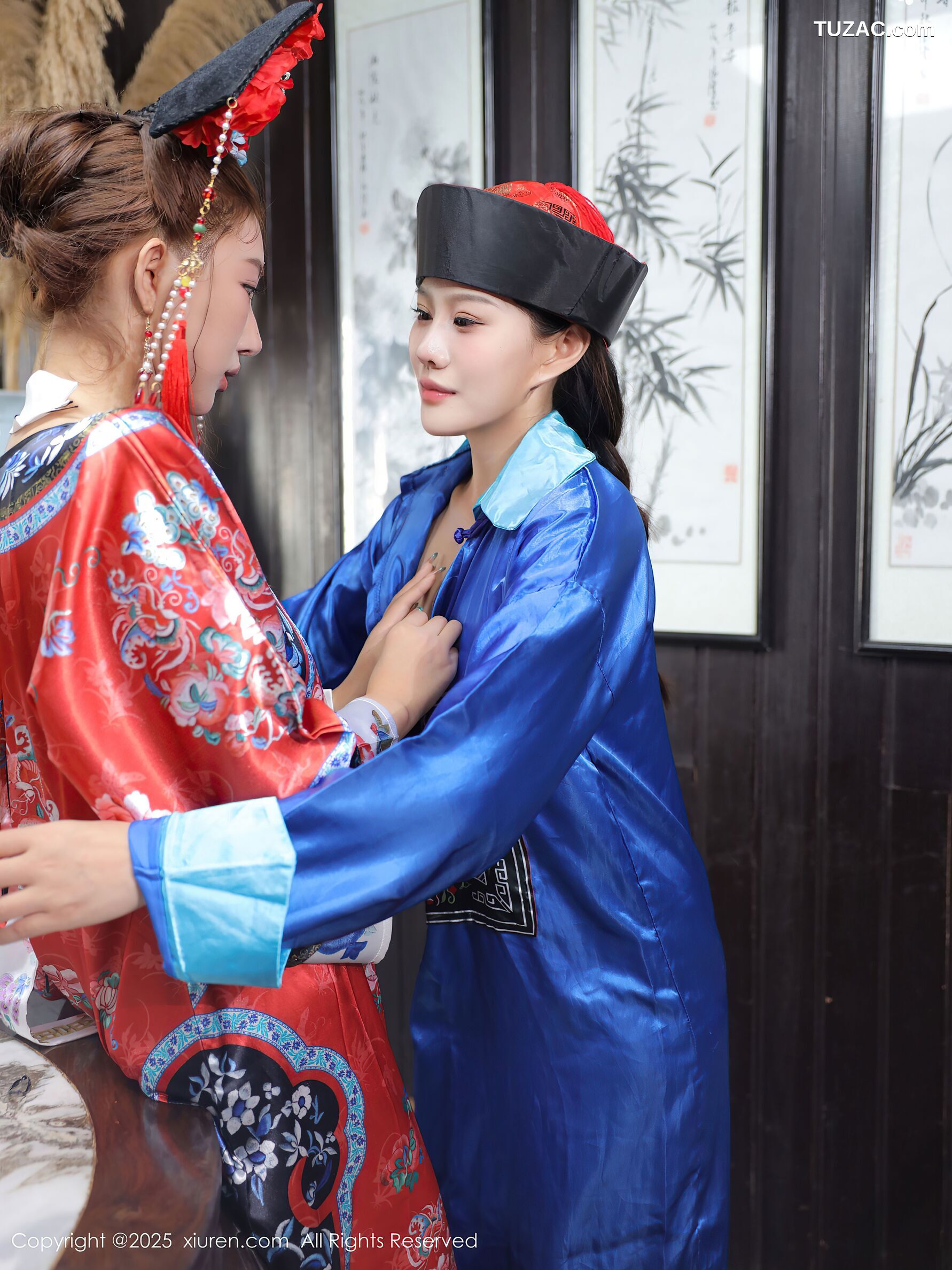 XiuRen秀人网-10762-金允希-Yuki-清代古装cos姐妹花激情互动-2025.09.12