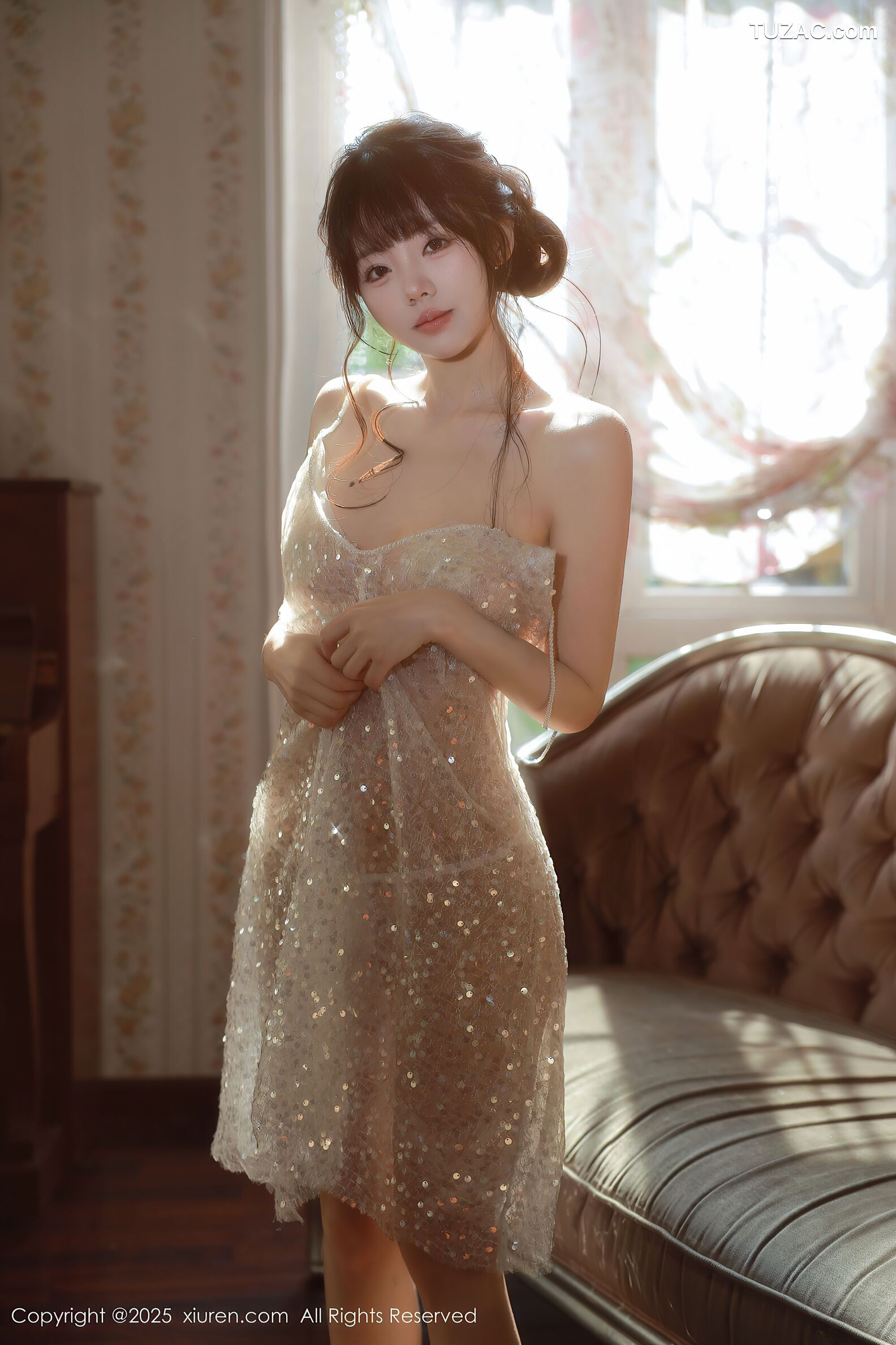 XiuRen秀人网-10799-佘贝拉-Bella-轻透白纱白色情趣内衣-2025.09.24