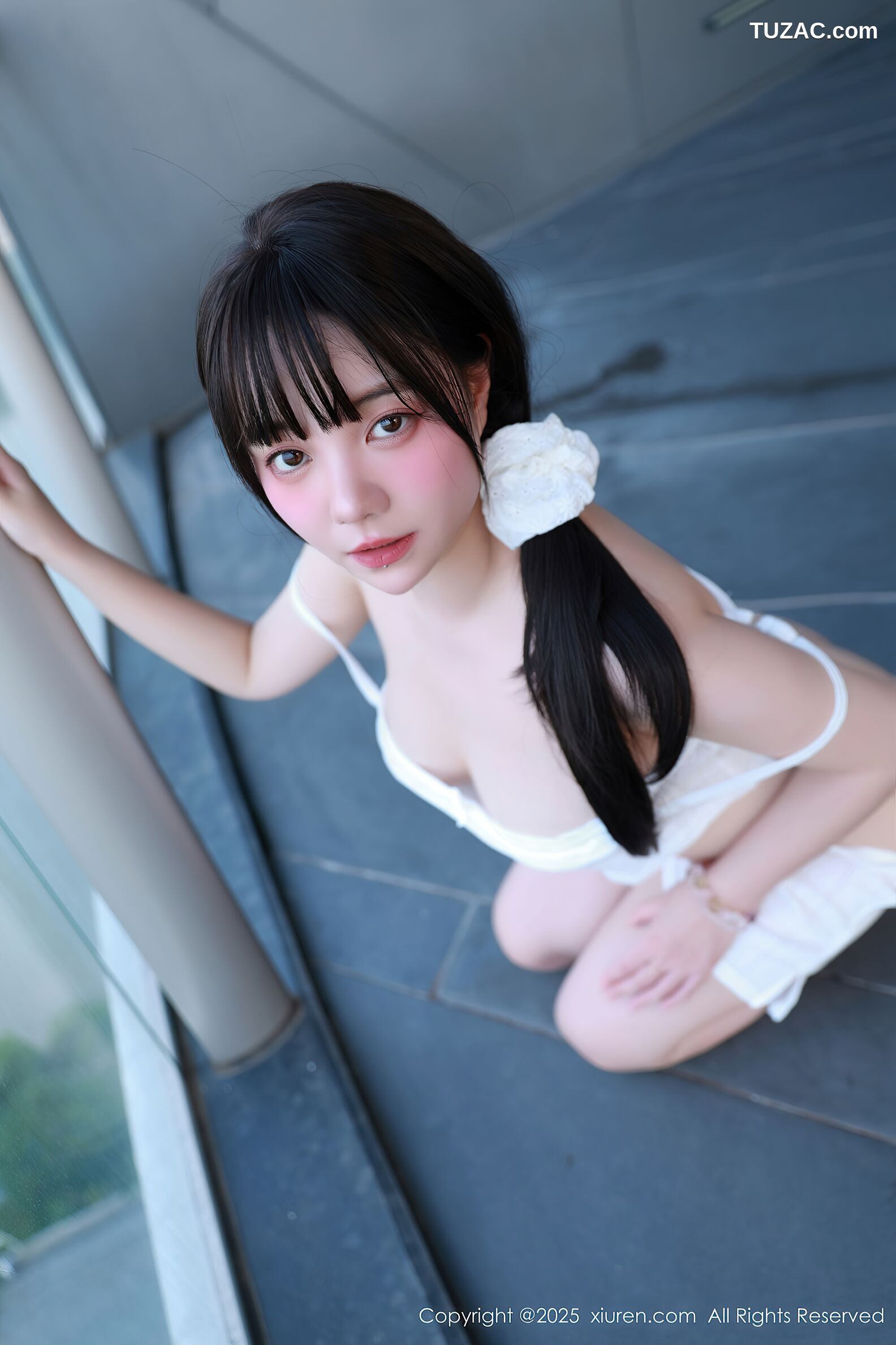 XiuRen秀人网-10841-软情-白色吊带短裤-2025.10.09