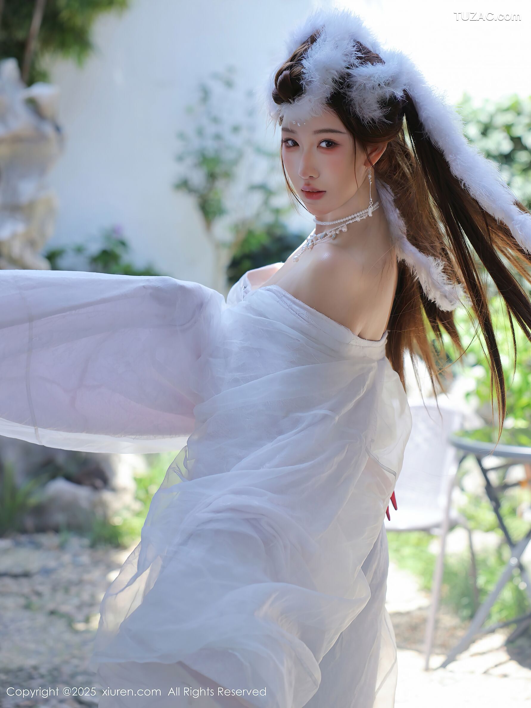 XiuRen秀人网-10843-金允希Yuki-古风白纱裙-2025.10.09