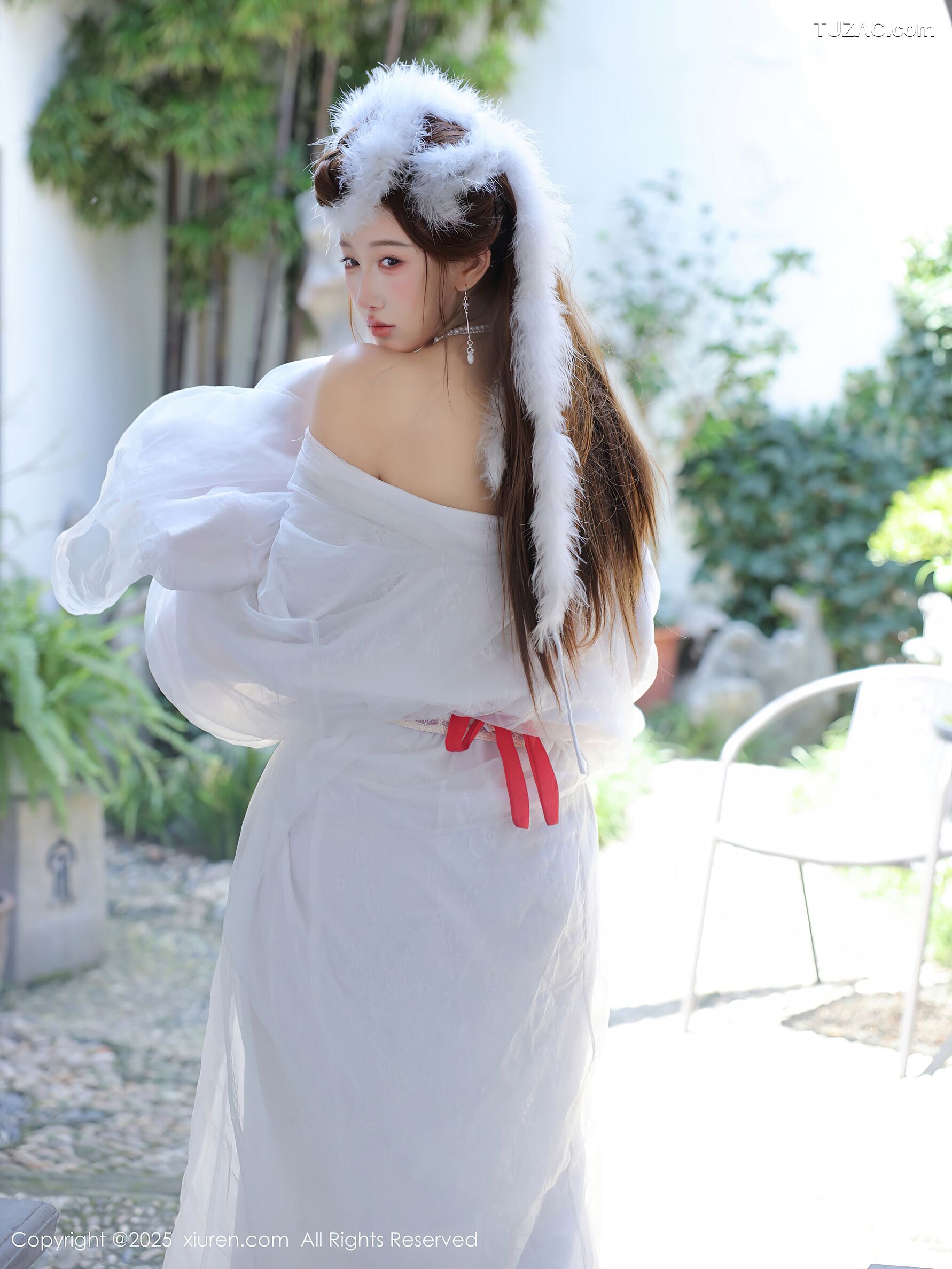 XiuRen秀人网-10843-金允希Yuki-古风白纱裙-2025.10.09