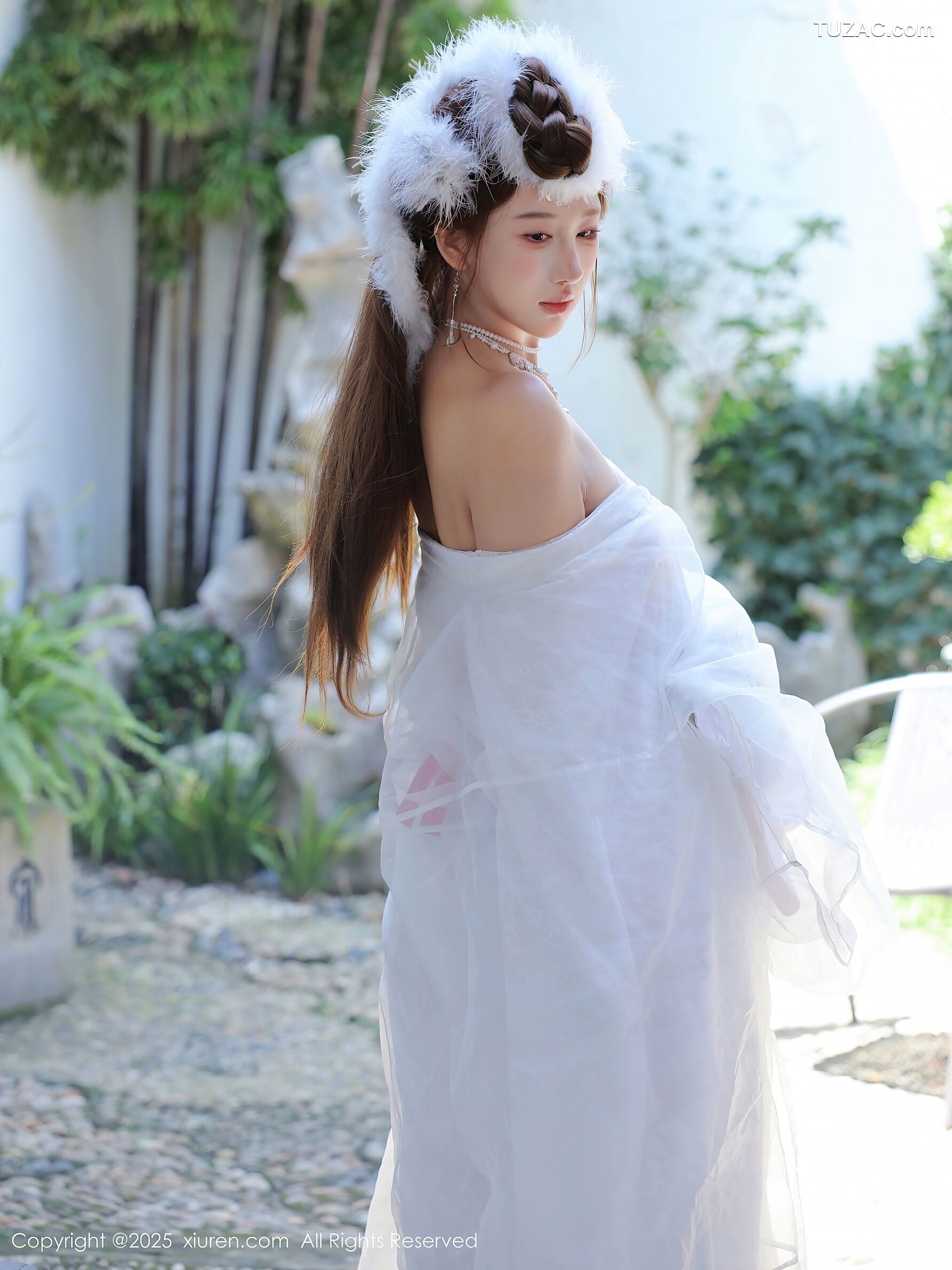 XiuRen秀人网-10843-金允希Yuki-古风白纱裙-2025.10.09