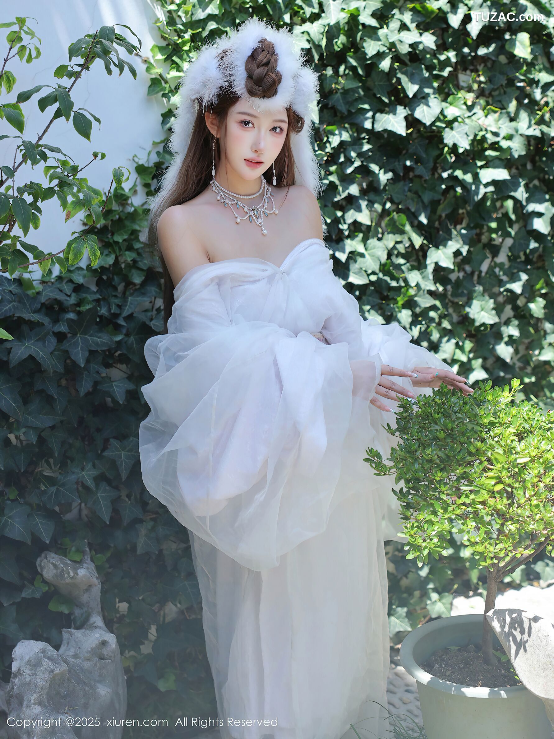 XiuRen秀人网-10843-金允希Yuki-古风白纱裙-2025.10.09