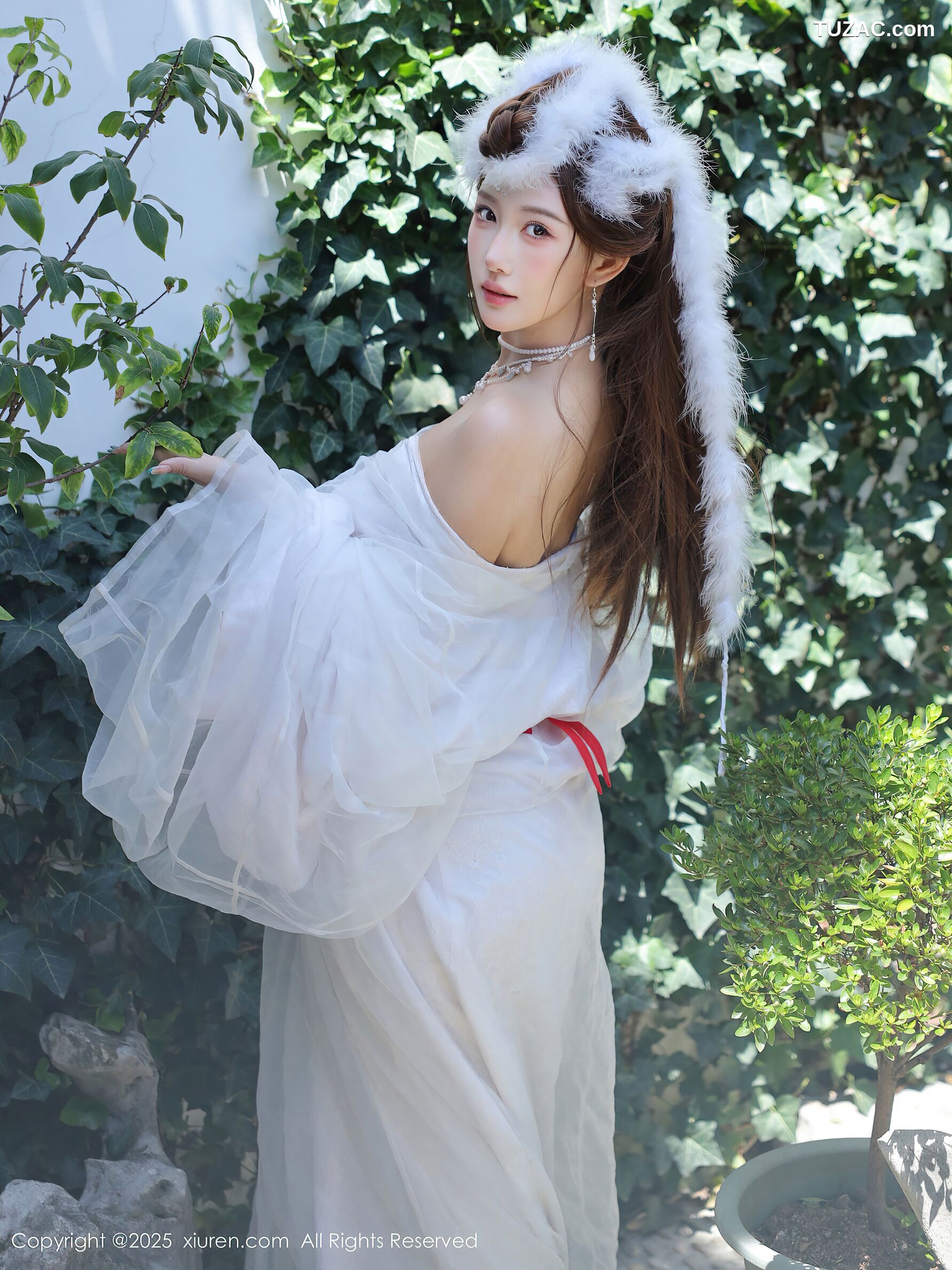 XiuRen秀人网-10843-金允希Yuki-古风白纱裙-2025.10.09
