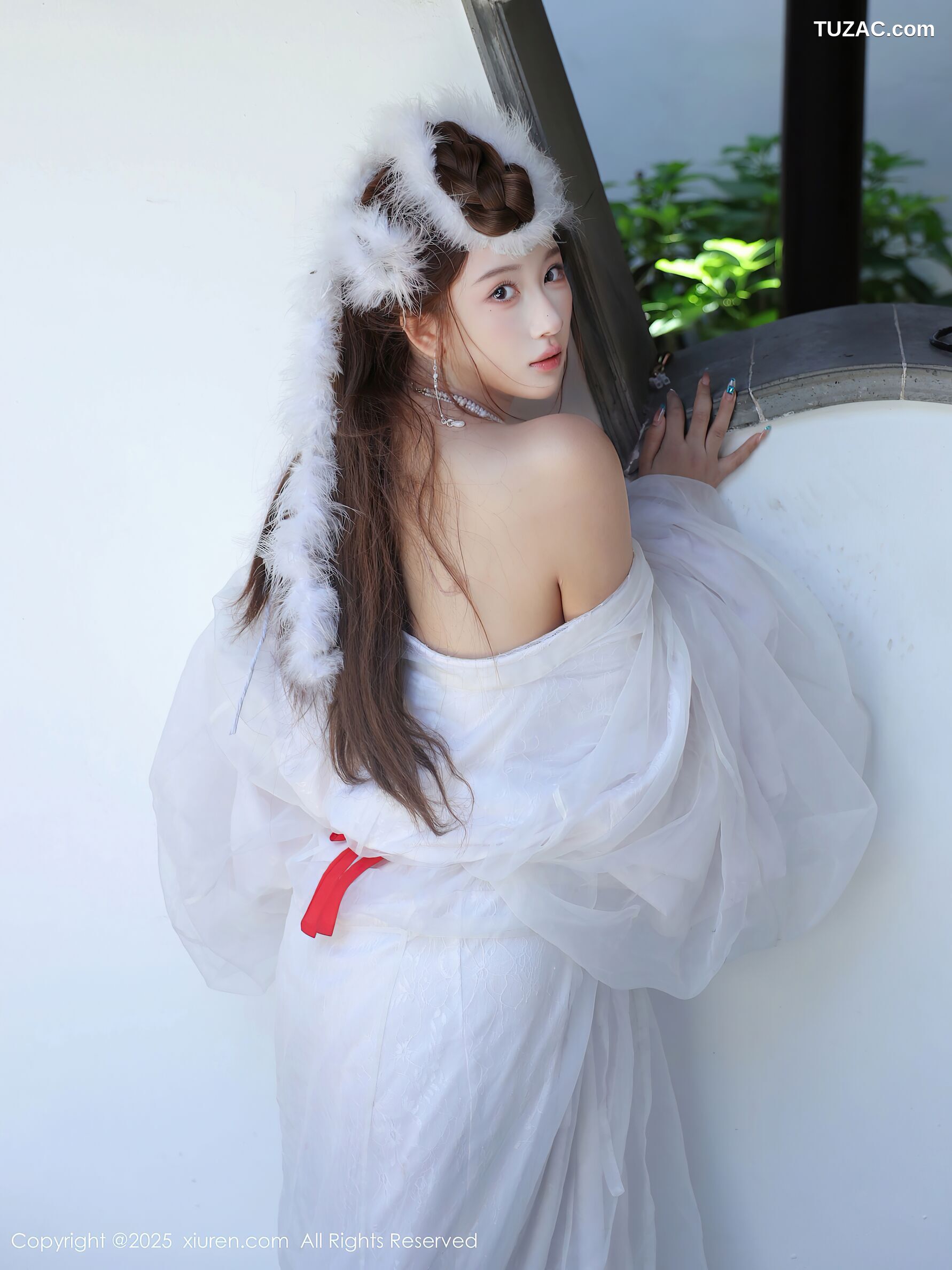 XiuRen秀人网-10843-金允希Yuki-古风白纱裙-2025.10.09