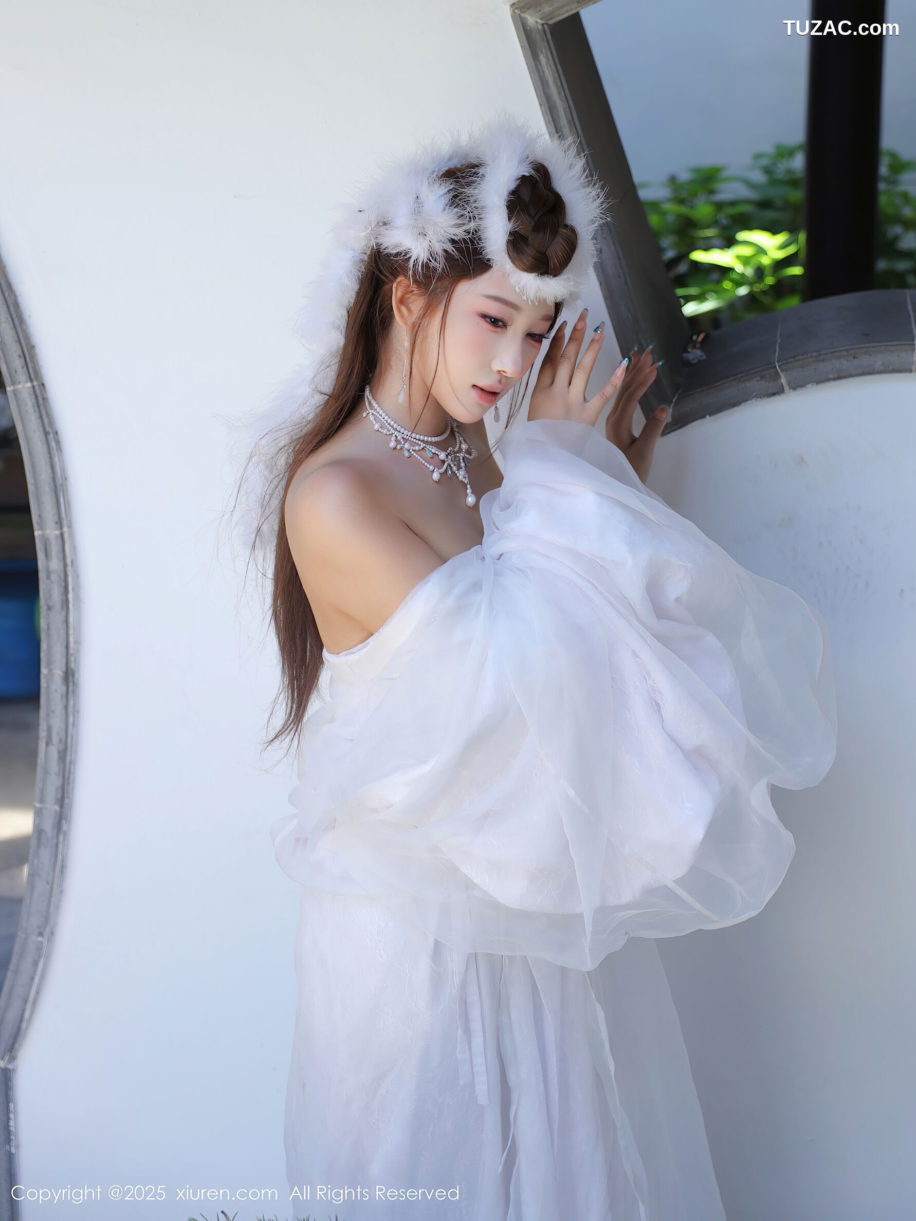 XiuRen秀人网-10843-金允希Yuki-古风白纱裙-2025.10.09