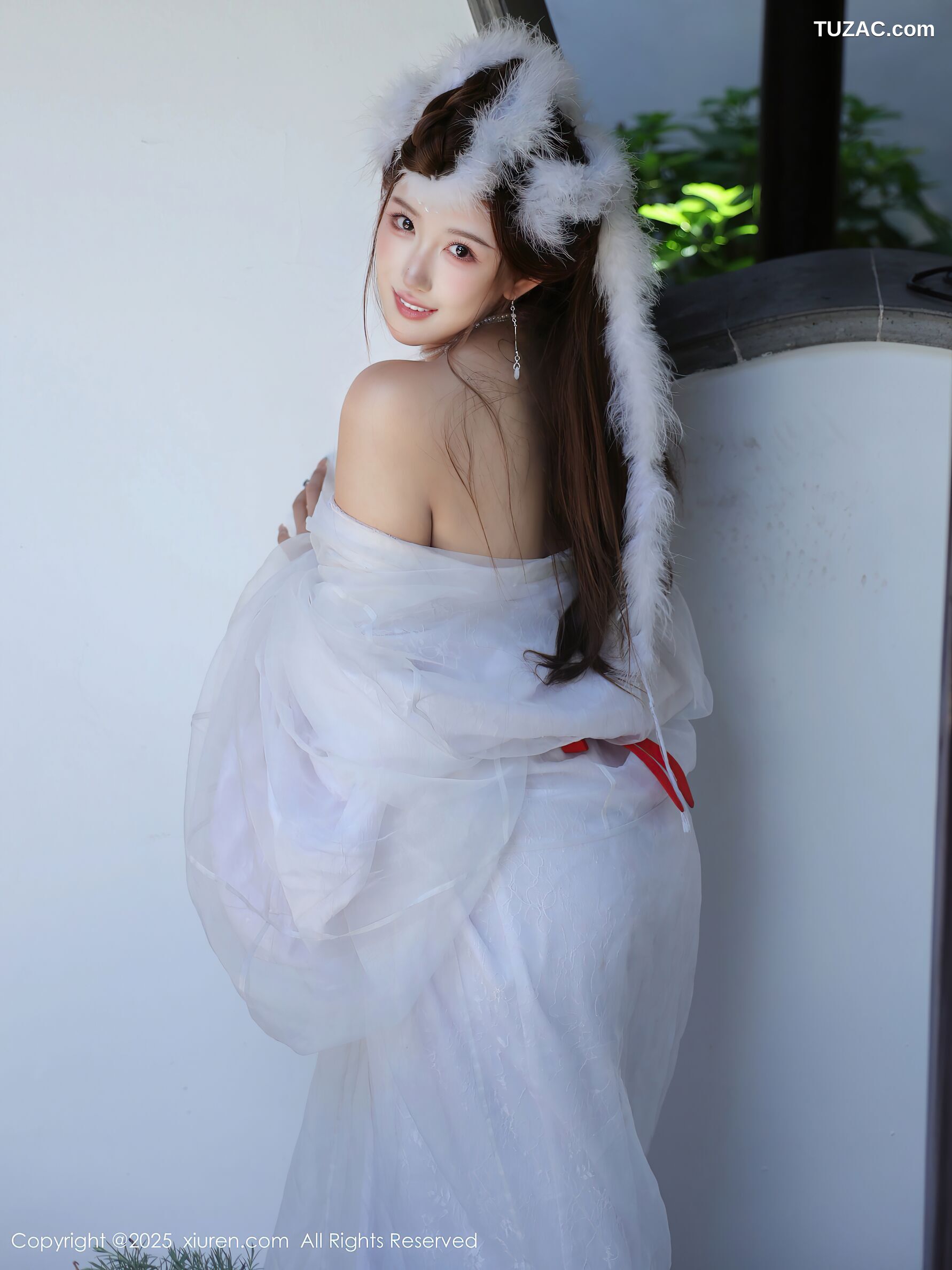 XiuRen秀人网-10843-金允希Yuki-古风白纱裙-2025.10.09