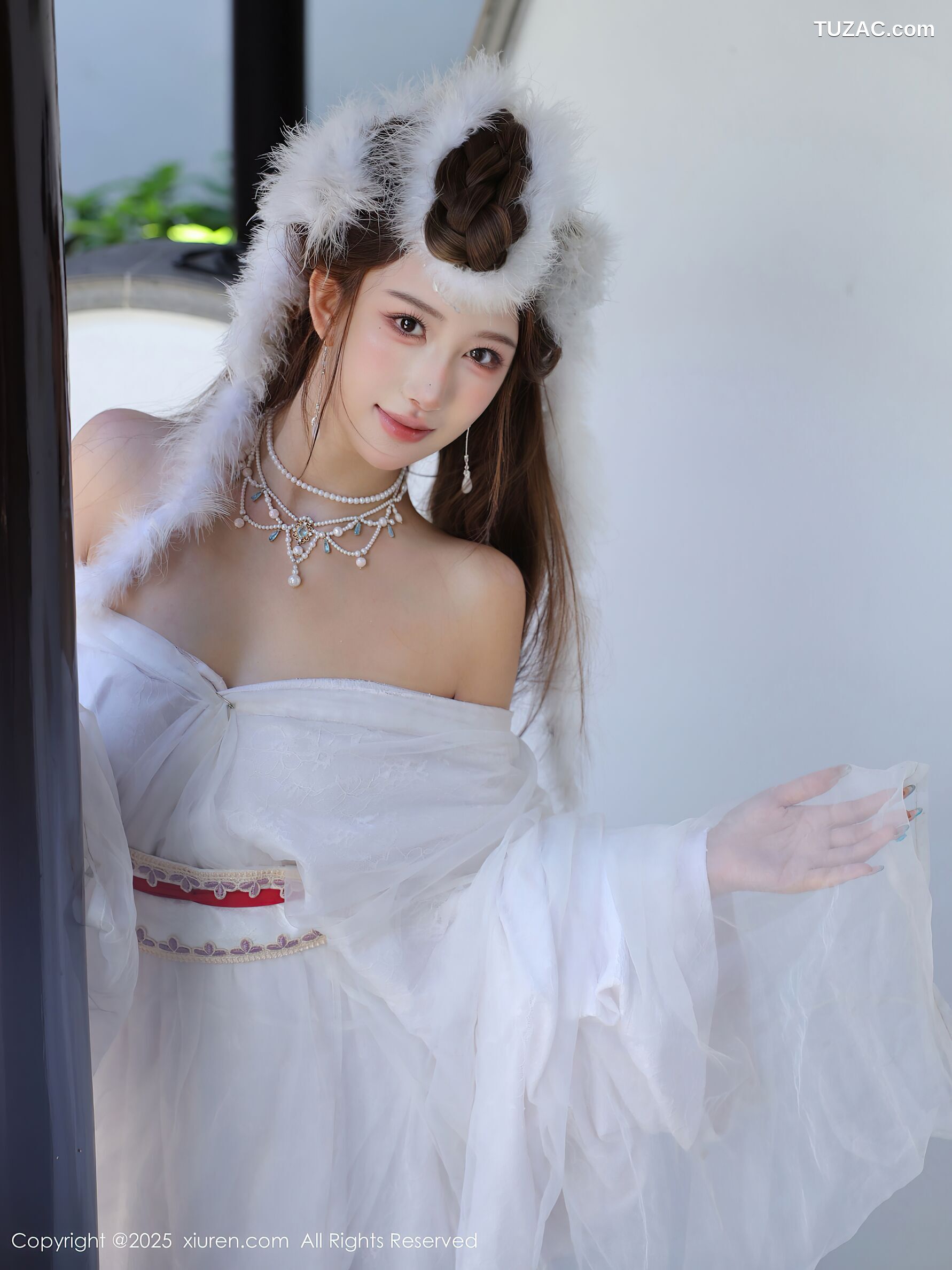 XiuRen秀人网-10843-金允希Yuki-古风白纱裙-2025.10.09