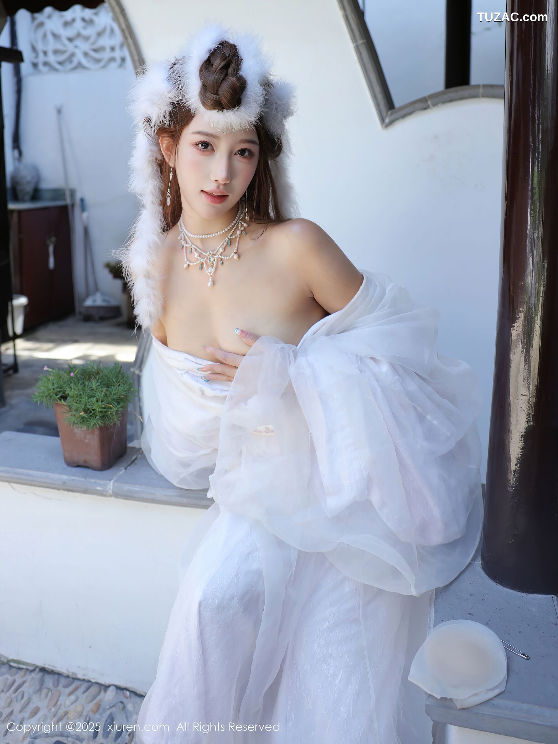 XiuRen秀人网-10843-金允希Yuki-古风白纱裙-2025.10.09