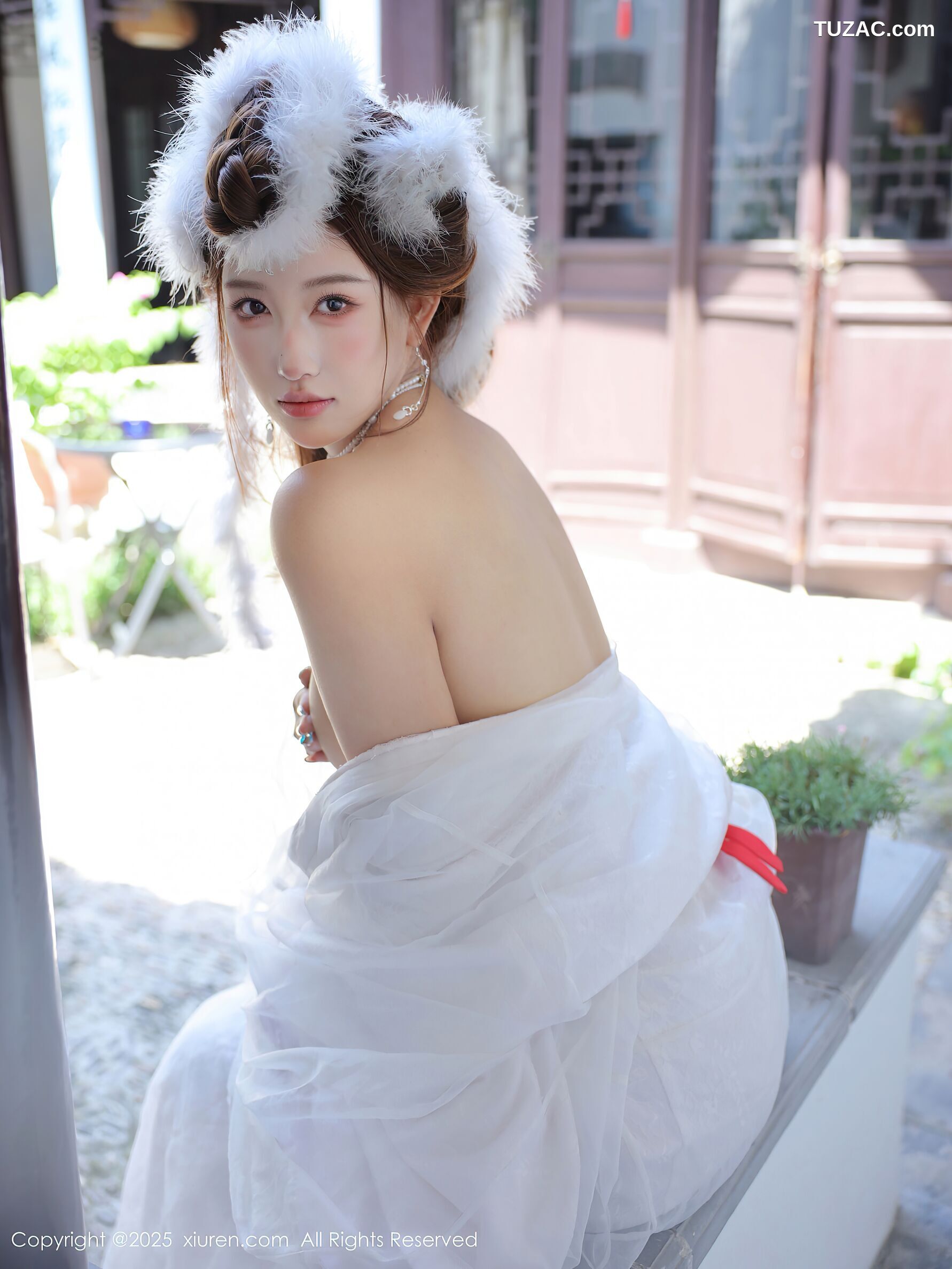 XiuRen秀人网-10843-金允希Yuki-古风白纱裙-2025.10.09