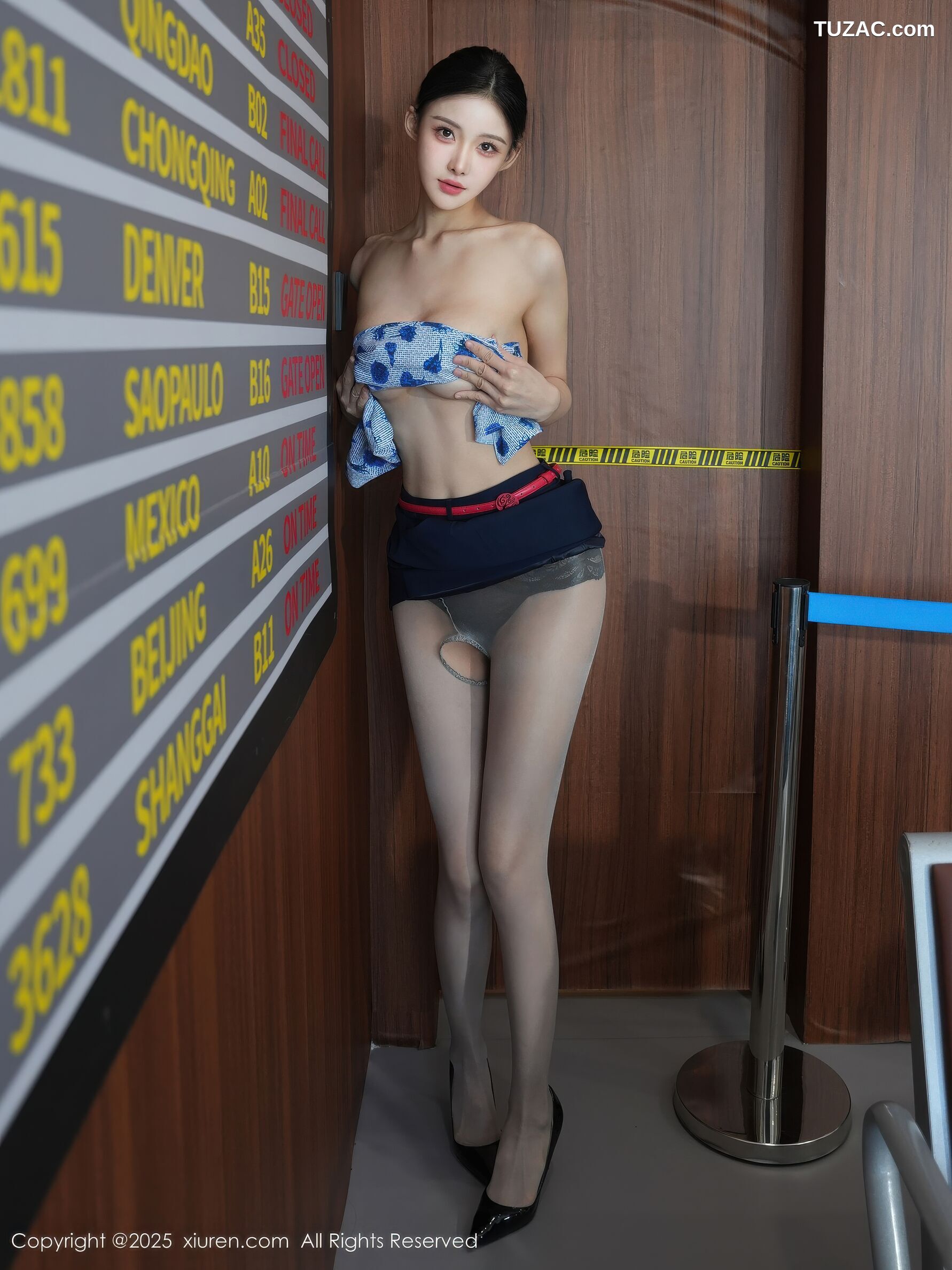 XiuRen秀人网-10891-梨霜儿-空姐短裙制服诱惑-2025.10.20