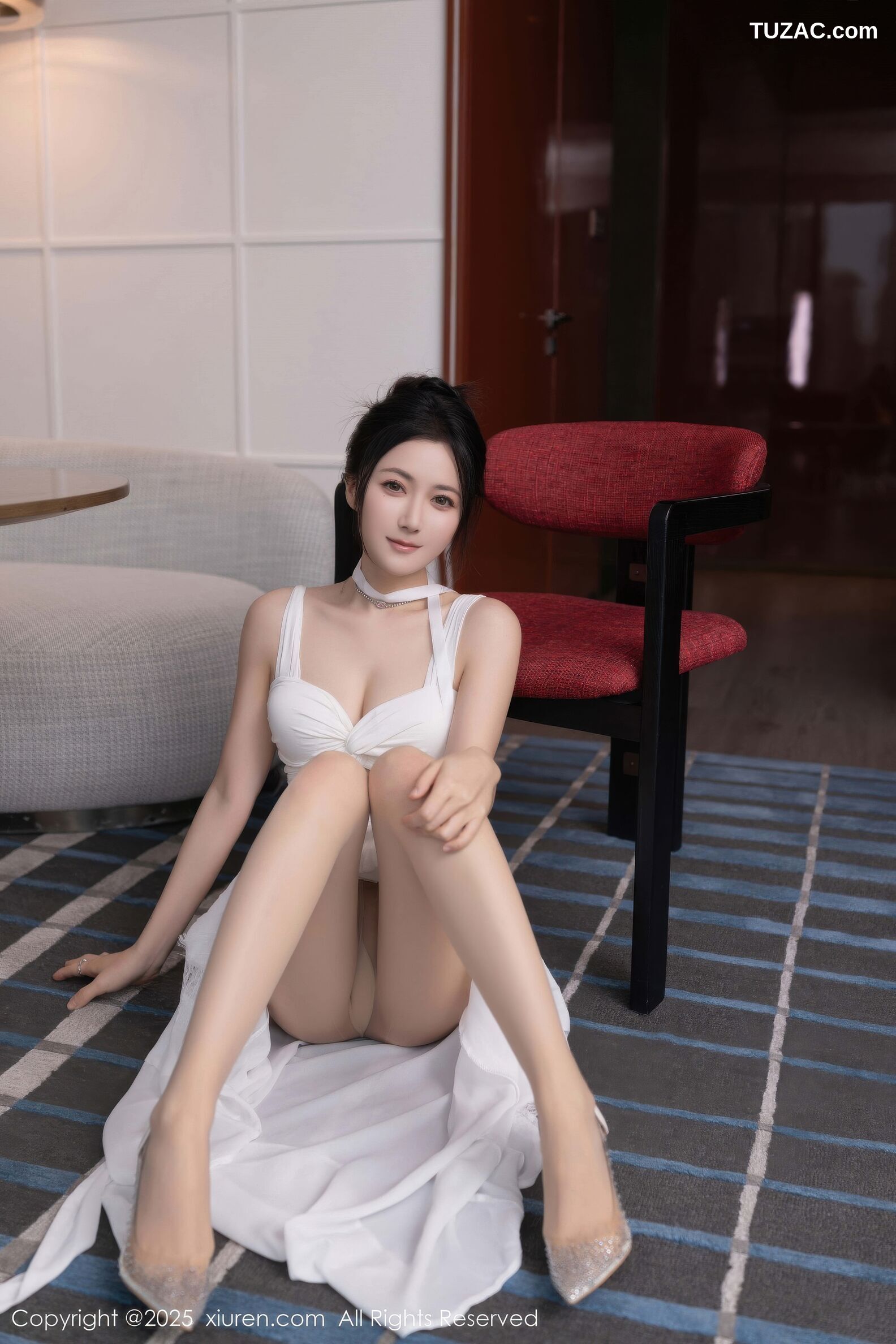 XiuRen秀人网-10911-鱼子酱Fish-白色长裙婀娜动人-2025.10.24