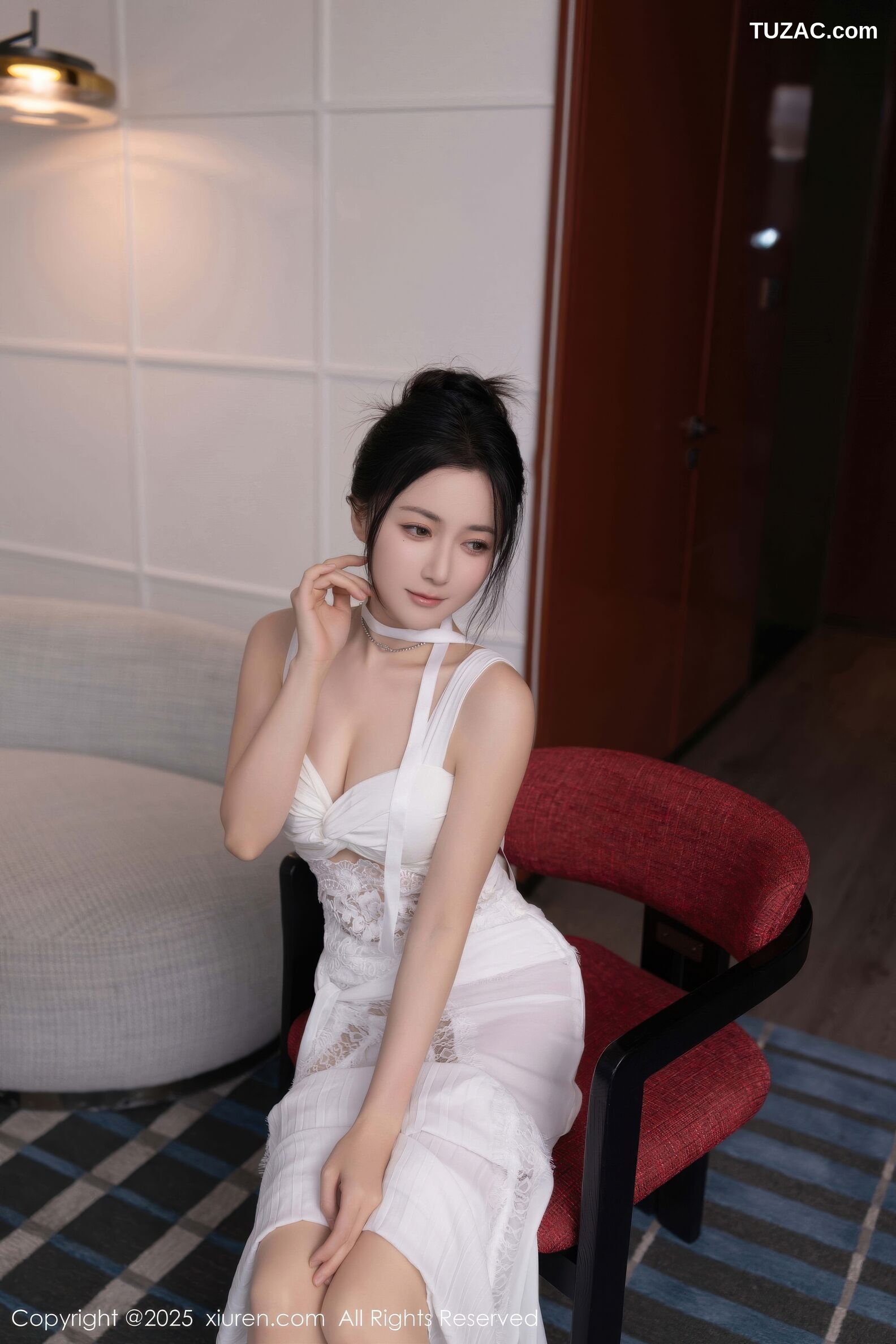 XiuRen秀人网-10911-鱼子酱Fish-白色长裙婀娜动人-2025.10.24