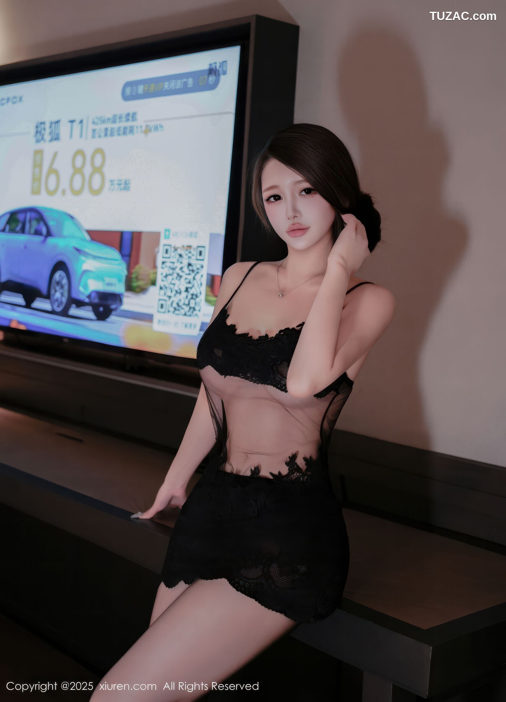 XiuRen秀人网-10929-甜妮-黑色情趣内衣-2025.10.30