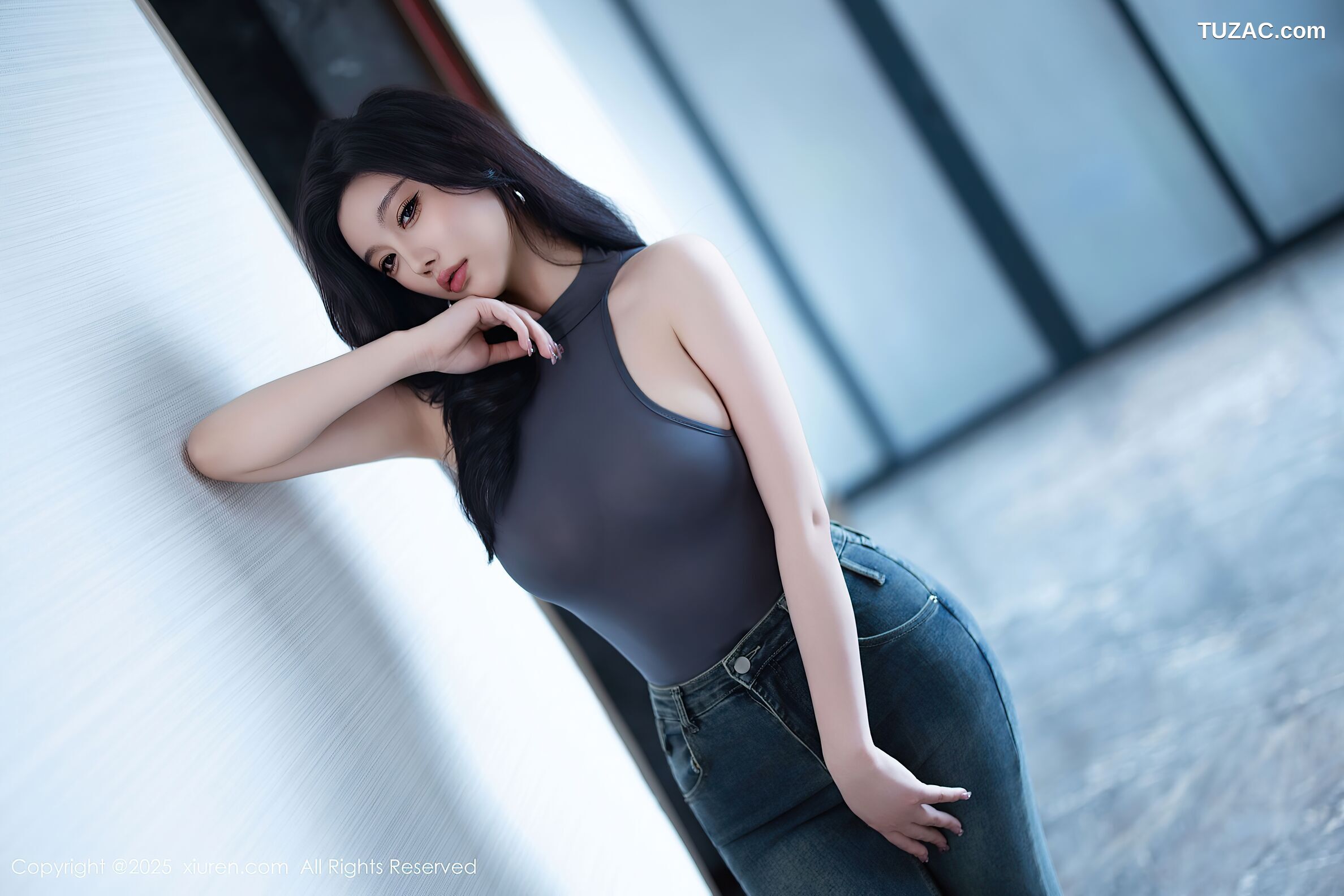 XiuRen秀人网-10952-CHENCHEN-深灰色连体衣牛仔裤-2025.11.06