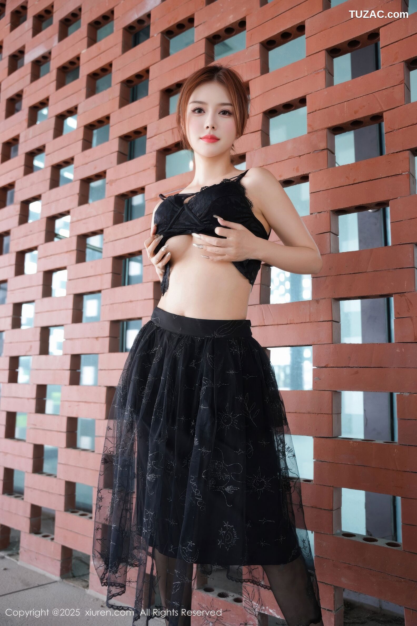 XiuRen秀人网-11016-白芷yy-黑色情趣内衣黑丝-2025.11.21