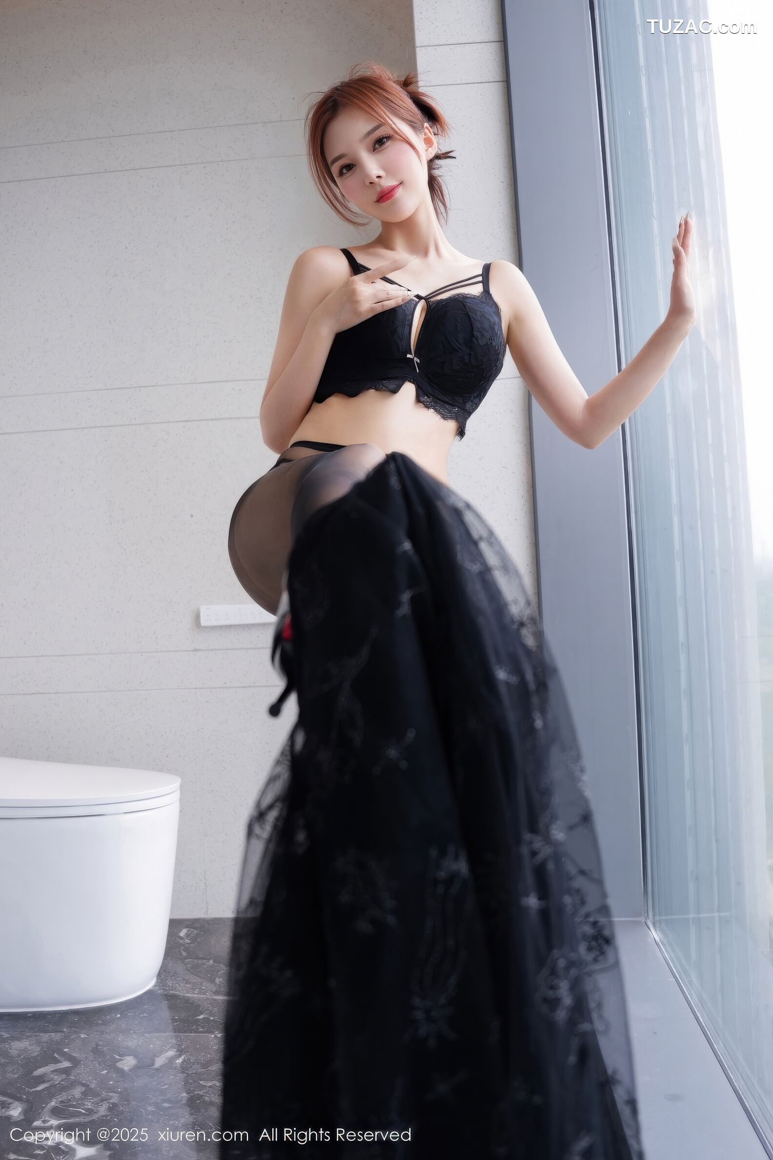 XiuRen秀人网-11016-白芷yy-黑色情趣内衣黑丝-2025.11.21