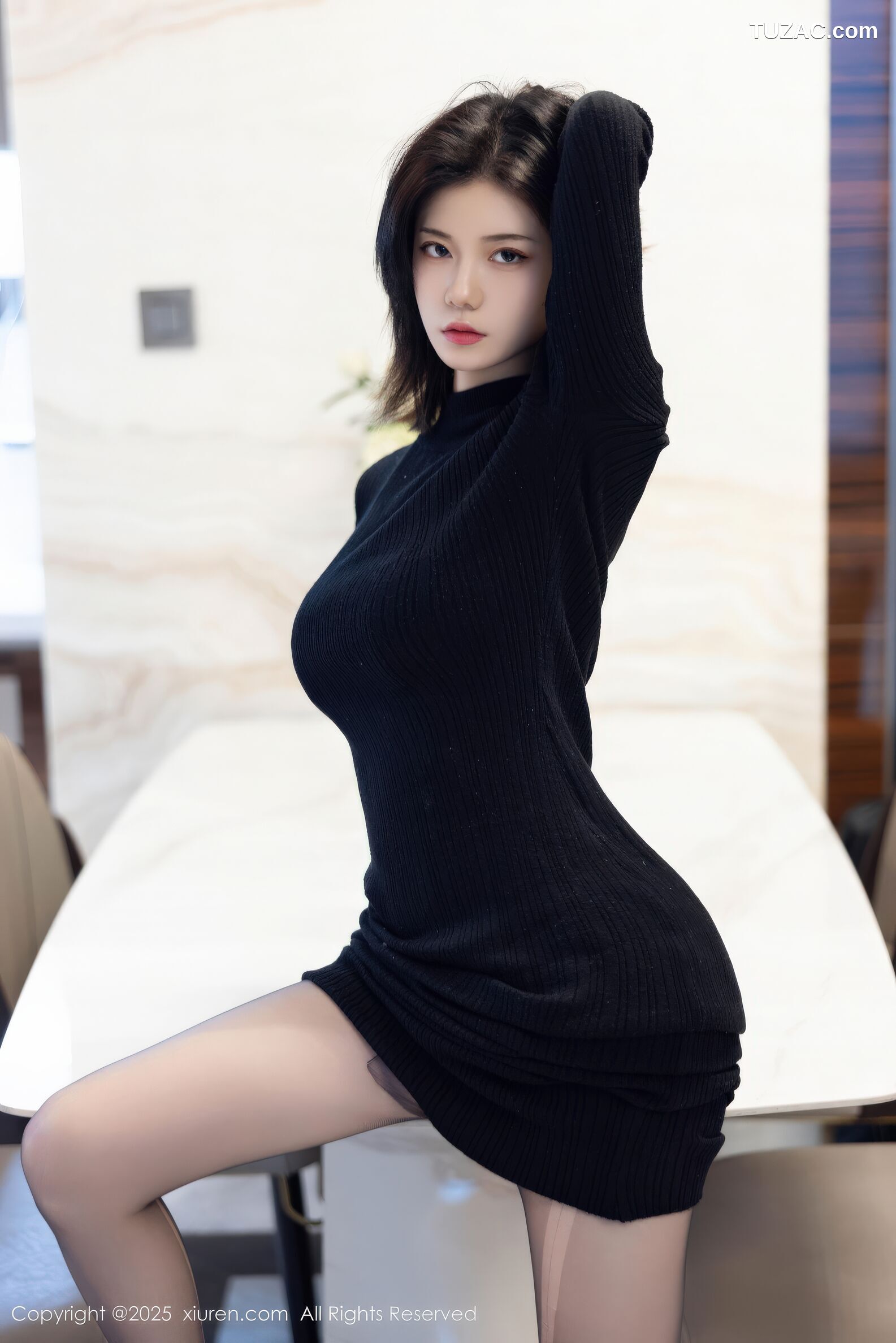 XiuRen秀人网-11036-赵语嫣Baby-黑色连衣长裙黑丝-2025.11.27