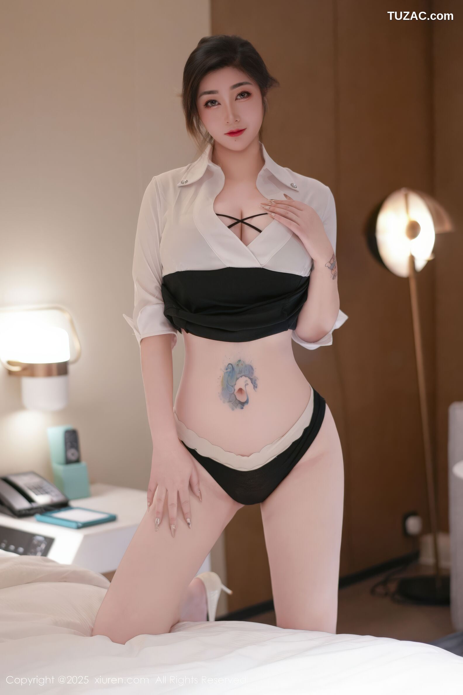 XiuRen秀人网-11045-妲己_Toxic-短裙黑蕾丝内衣肉色丝袜-2025.11.28
