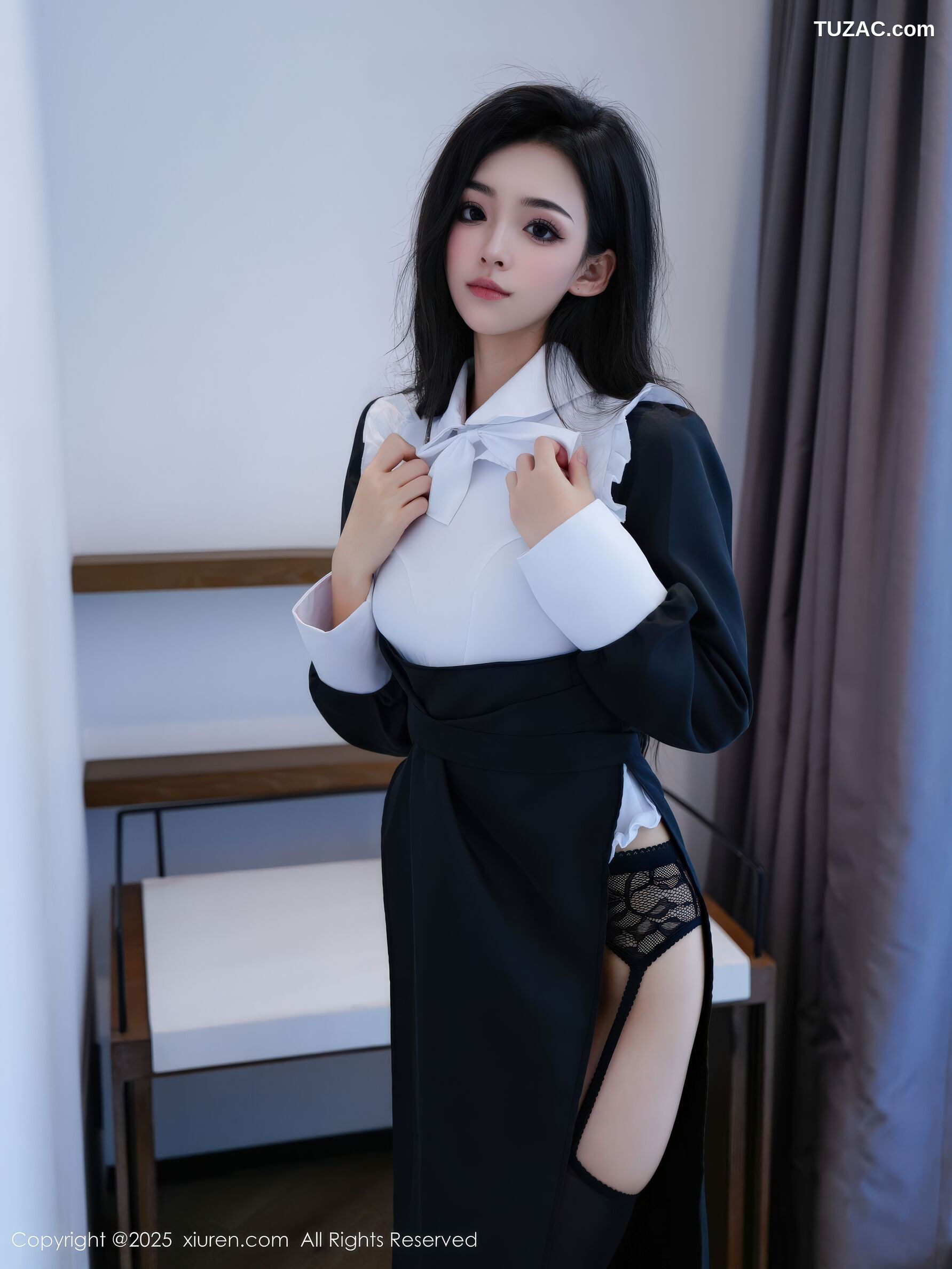 XiuRen秀人网-11059-白琮瑗-黑白情趣修女服黑丝-2025.12.03