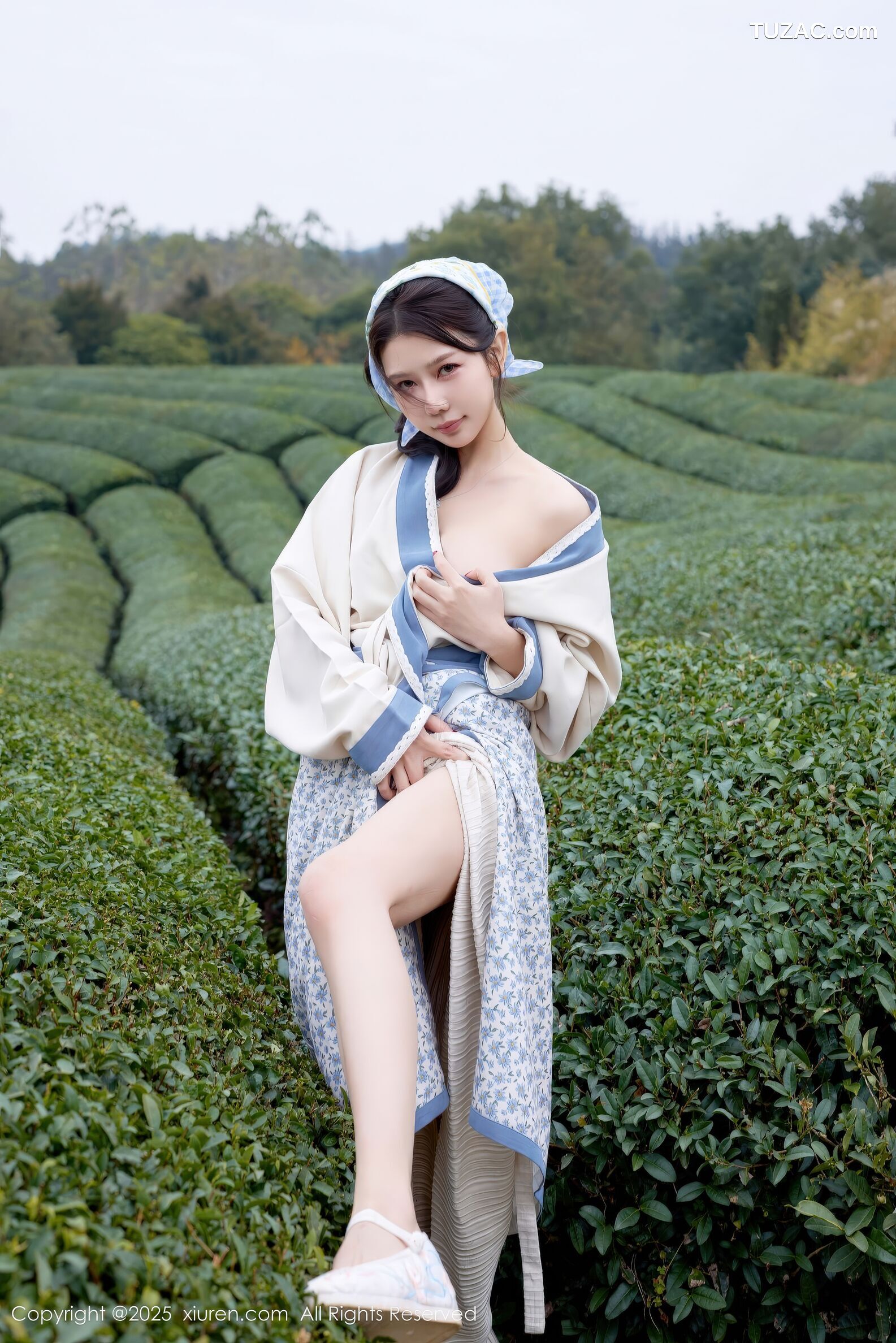 XiuRen秀人网-11098-尹甜甜-采茶女古风白衣户外爆乳全裸-2025.12.11