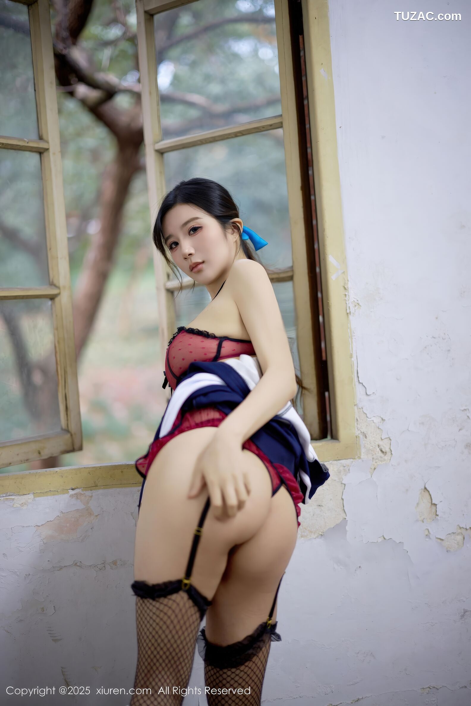 XiuRen秀人网-11103-小肉肉咪-校服校园清纯少女红色内衣-2025.12.12