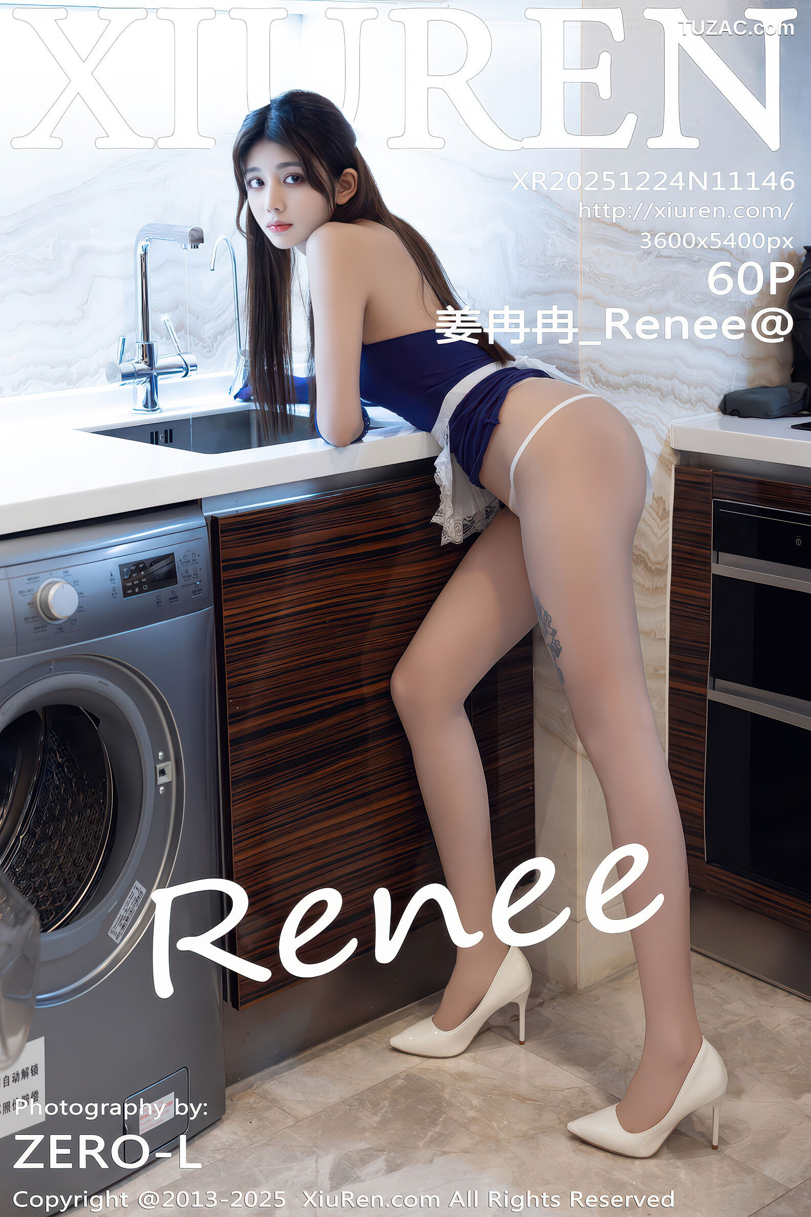 XiuRen秀人网-11146-姜冉冉_Renee-蓝色情趣女仆装肉丝-2025.12.24