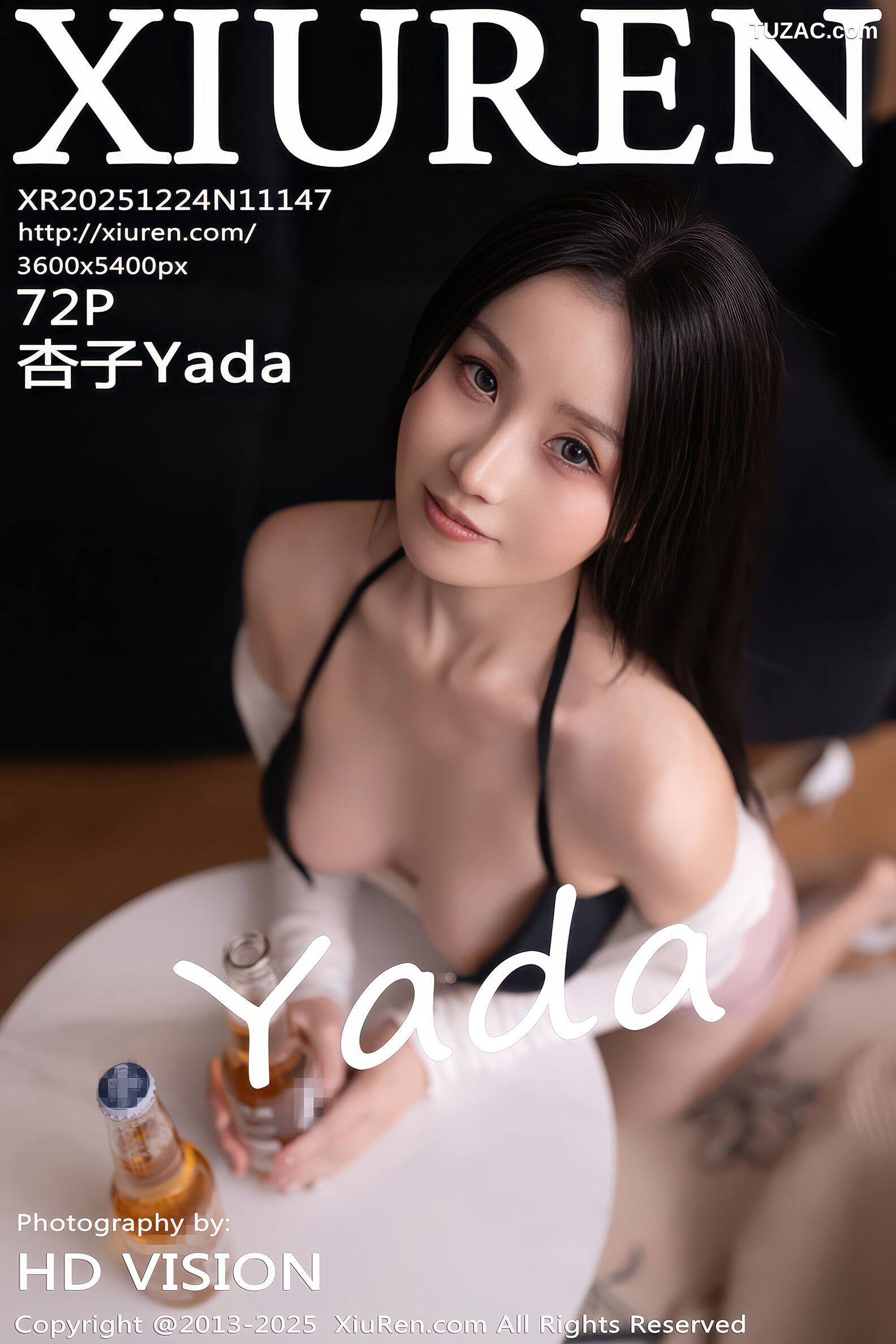 XiuRen秀人网-11147-杏子Yada-性感白色T恤淡粉色短裙-2025.12.24