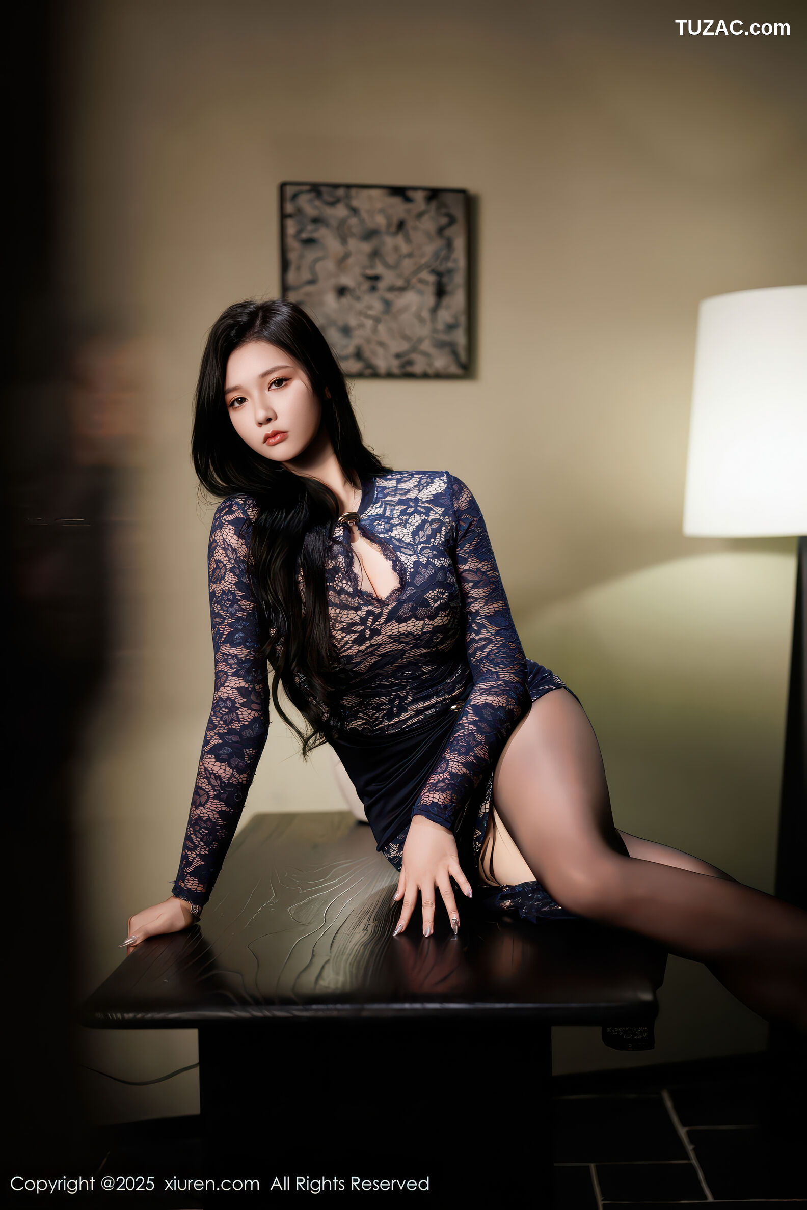 XiuRen秀人网-11148-娜比-蕾丝长裙魅惑黑丝-2025.12.24