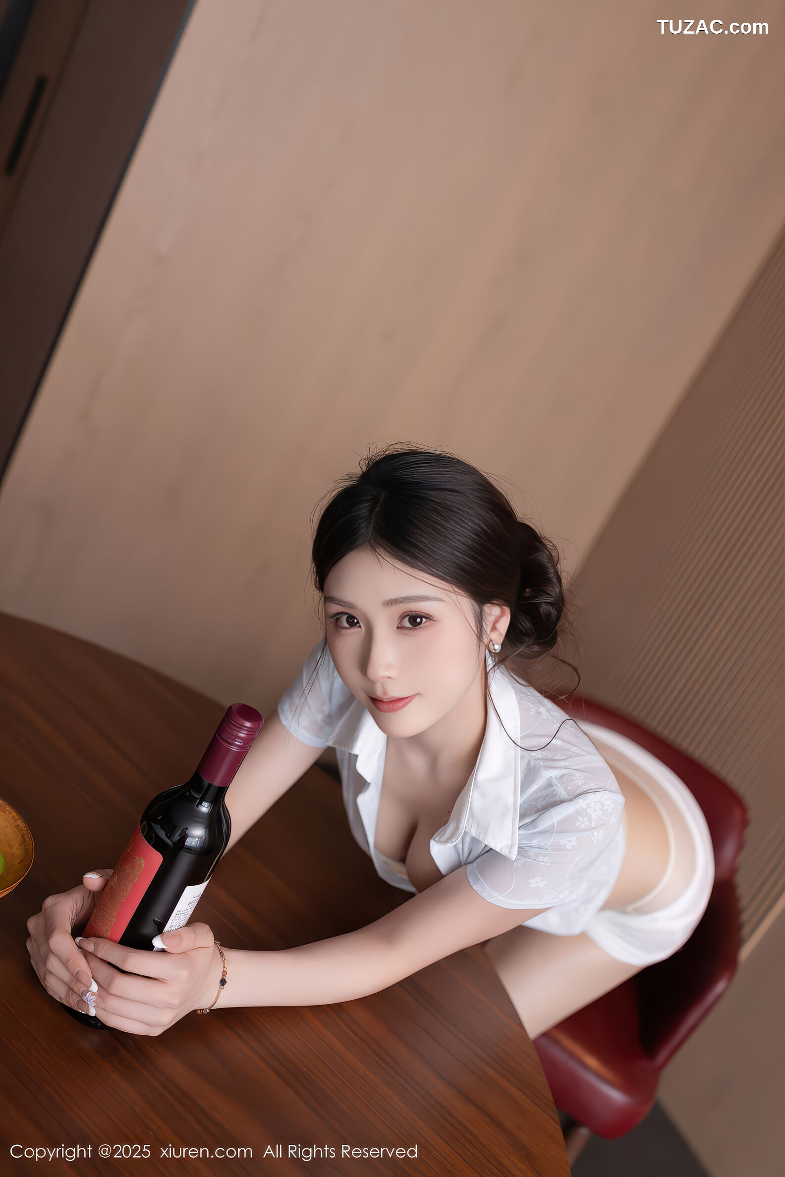 XiuRen秀人网-11163-刘婷婷-白衬衫白色包臀裙白蕾丝内衣-2025.12.26