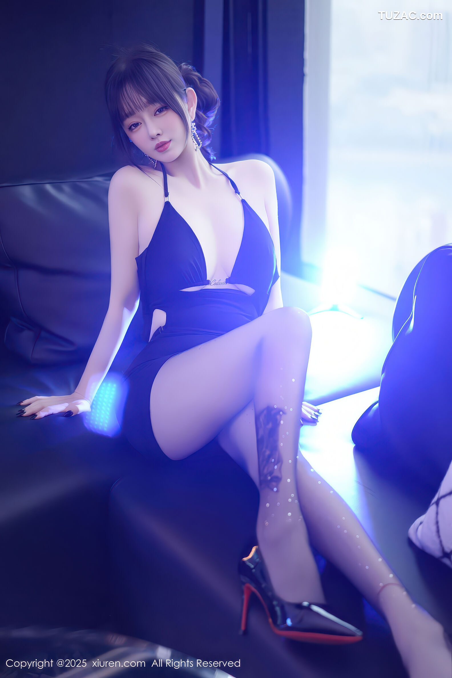 XiuRen秀人网-11165-王羽纯-黑色情趣内衣黑丝-2025.12.26