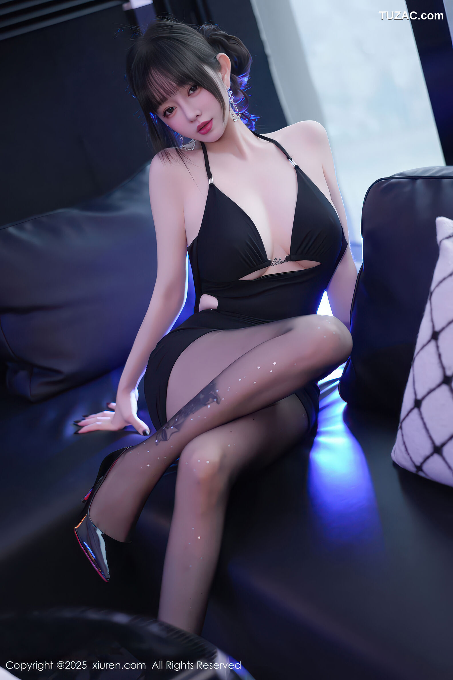 XiuRen秀人网-11165-王羽纯-黑色情趣内衣黑丝-2025.12.26