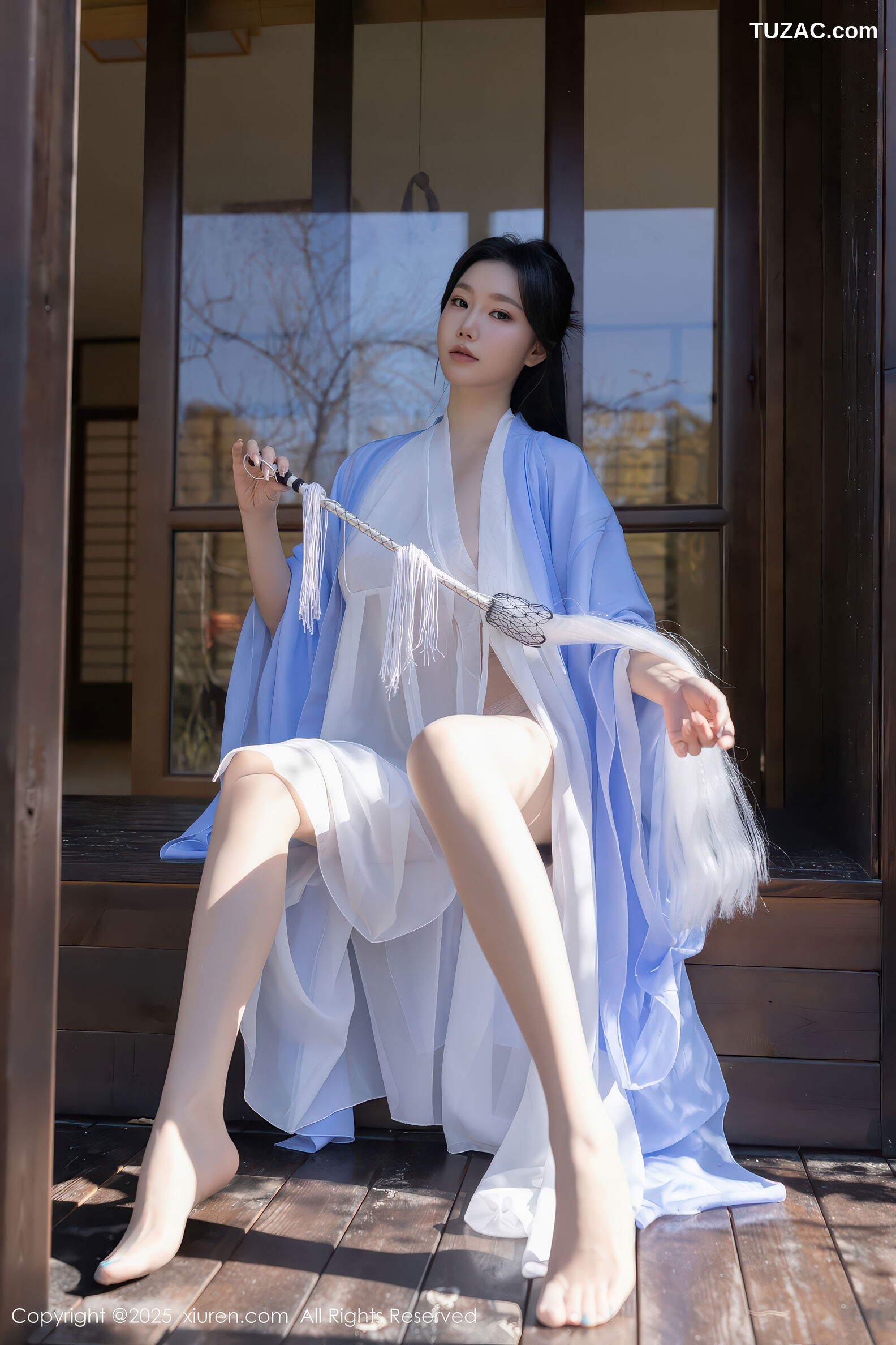 XiuRen秀人网-11178-安然anran-古风淡蓝道服白纱亵衣-2025.12.30