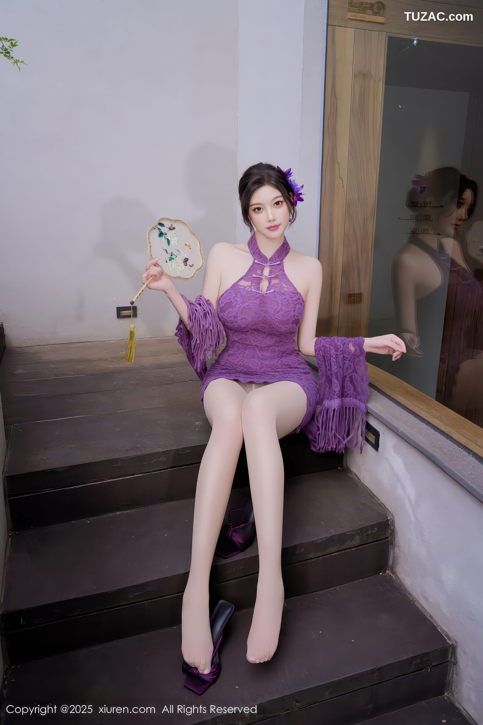 XiuRen秀人网-11187-杨晨晨-紫色连衣短裙-2025.12.31