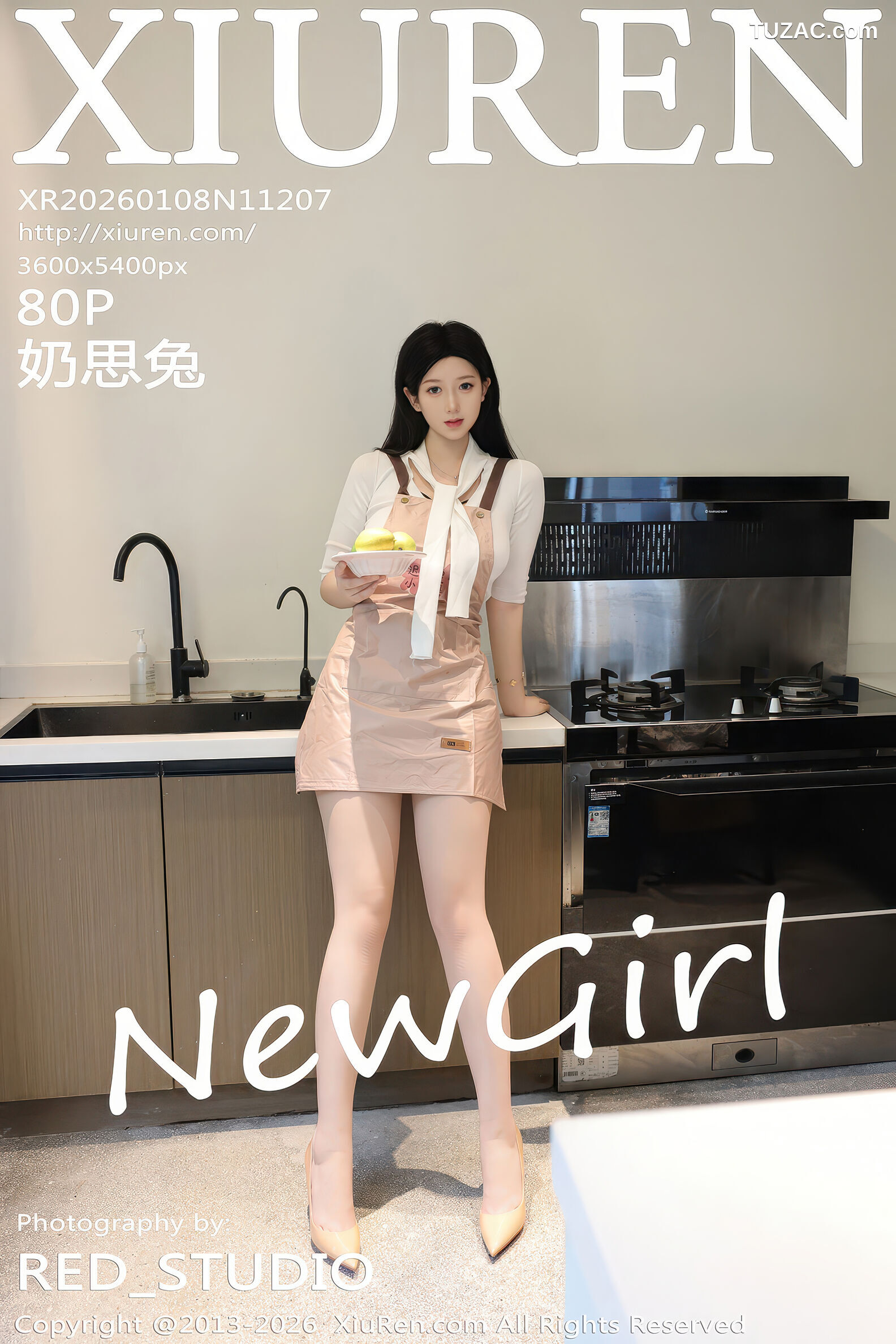 XiuRen秀人网-11207-奶思兔-巨乳首套写真围裙厨娘紫色包臀裙-2026.01.08