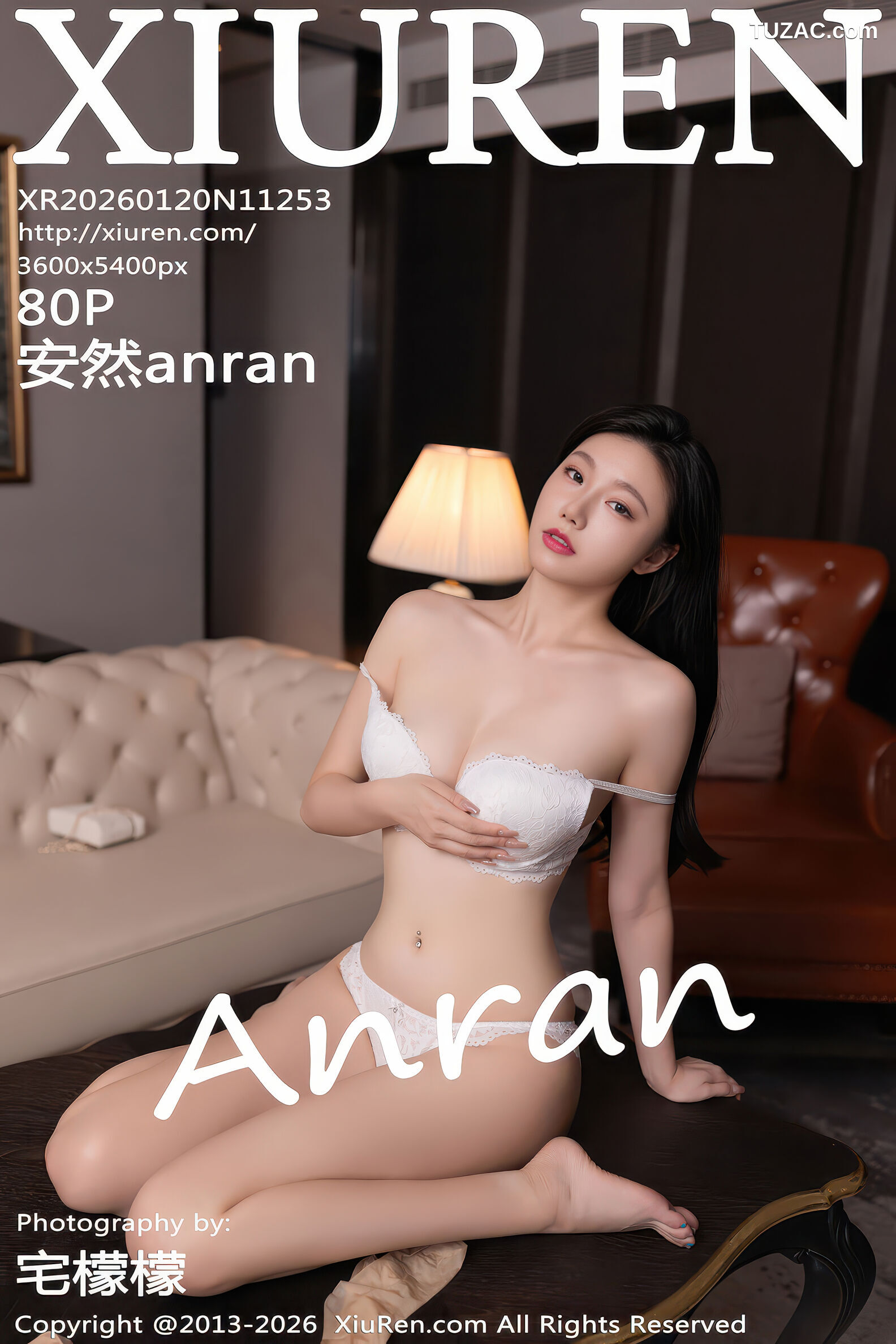 XiuRen秀人网-11253-安然anran-白色连衣短裙-2026.01.20
