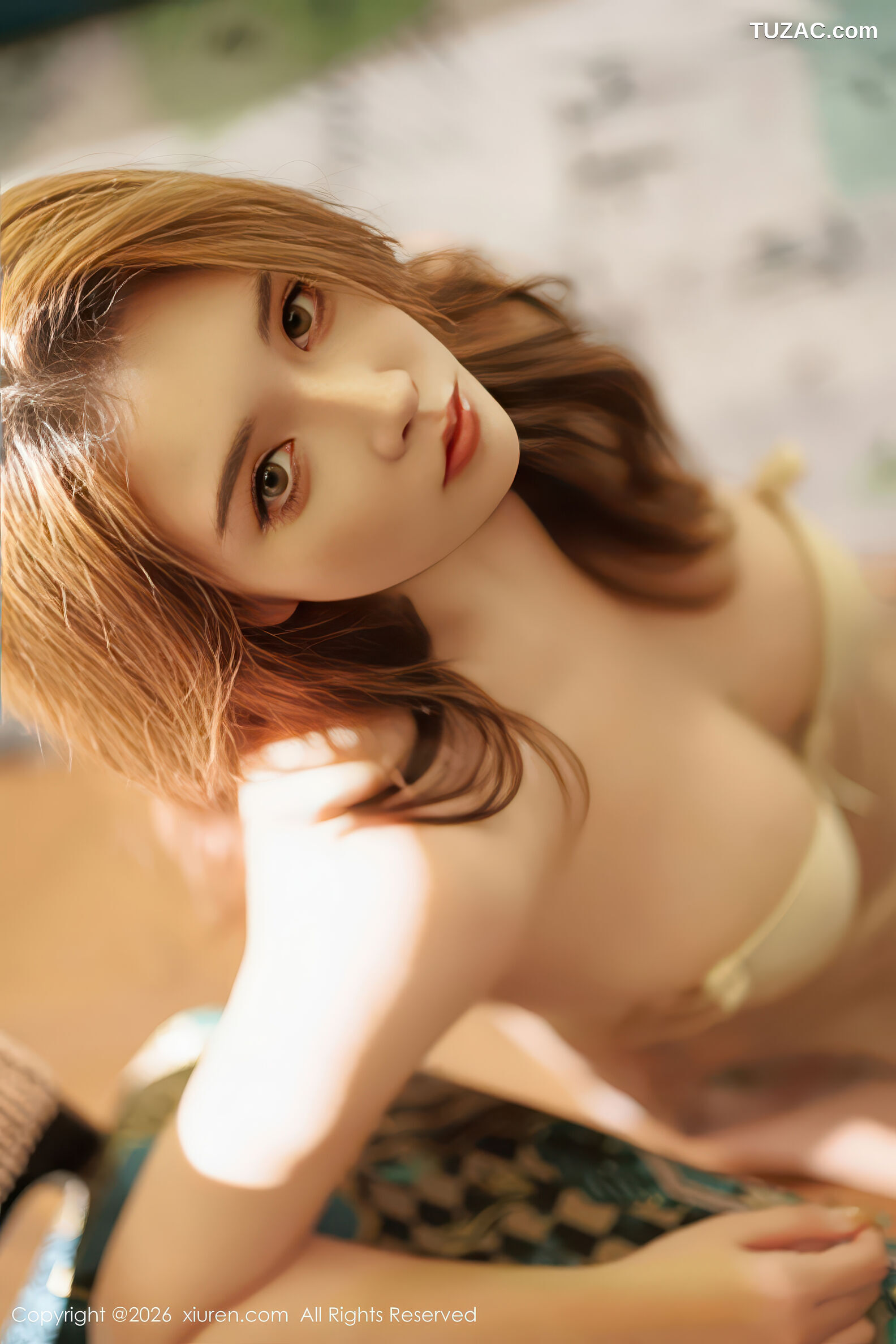 XiuRen秀人网-11267-娜比-浅红白印花旗袍肉色丝袜-2026.01.23