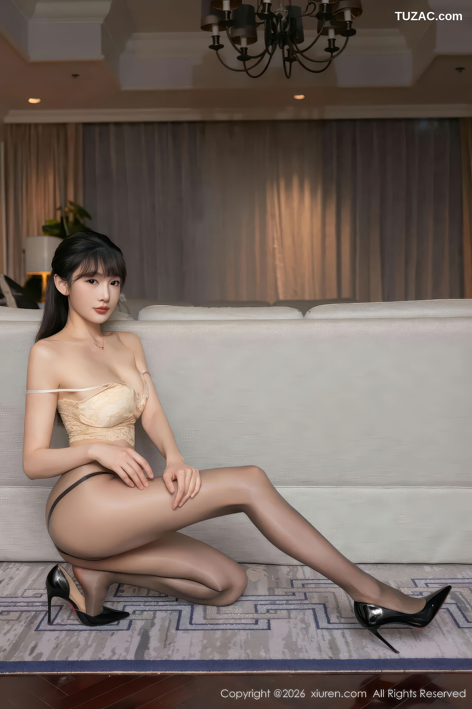 XiuRen秀人网-11295-陆萱萱-教室场景黄棕色短裙制服黑丝-2026.01.29