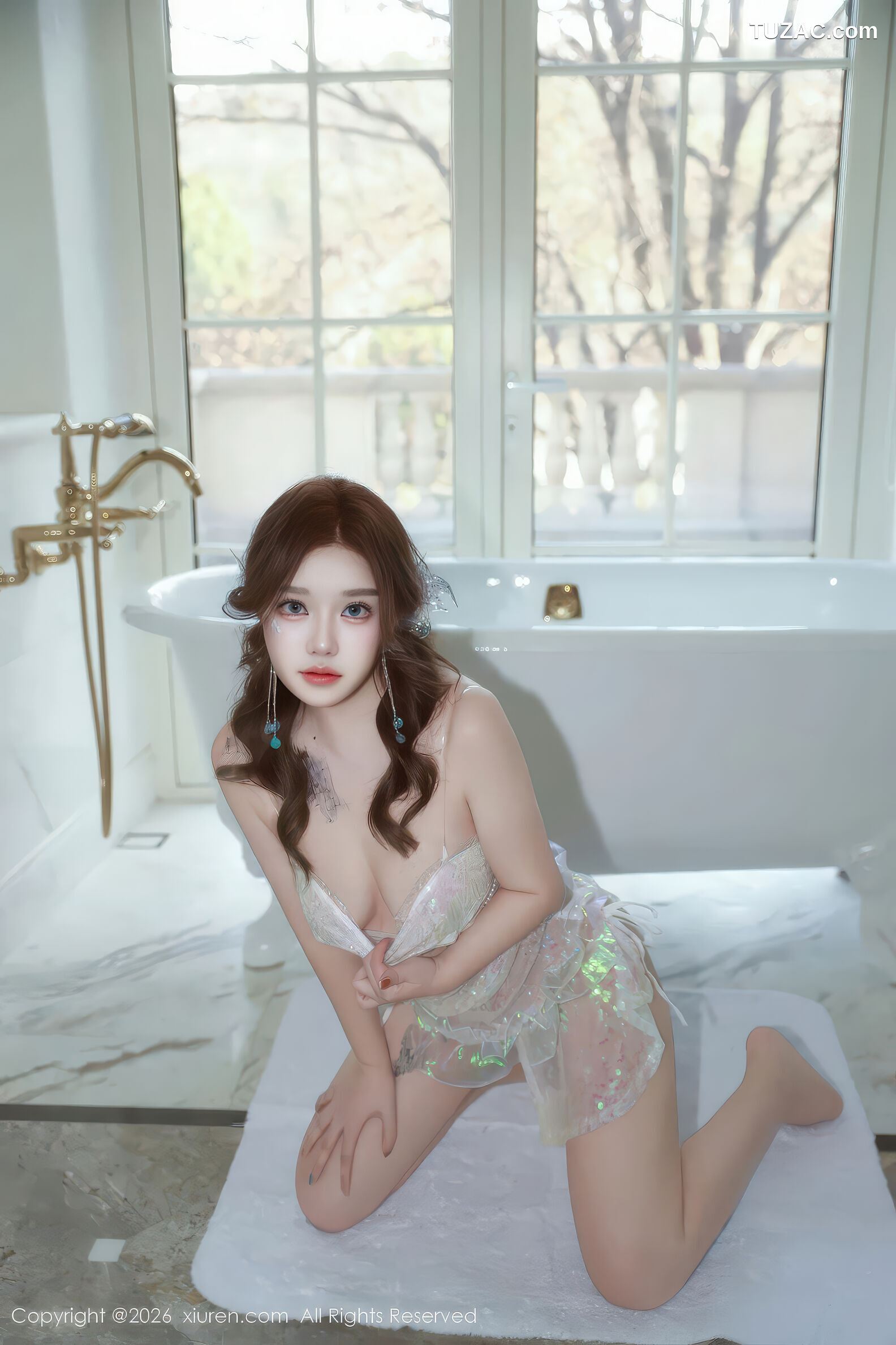XiuRen秀人网-11298-小薯条nienie-美人鱼剧情-轻透白纱浴缸场景-2026.01.30