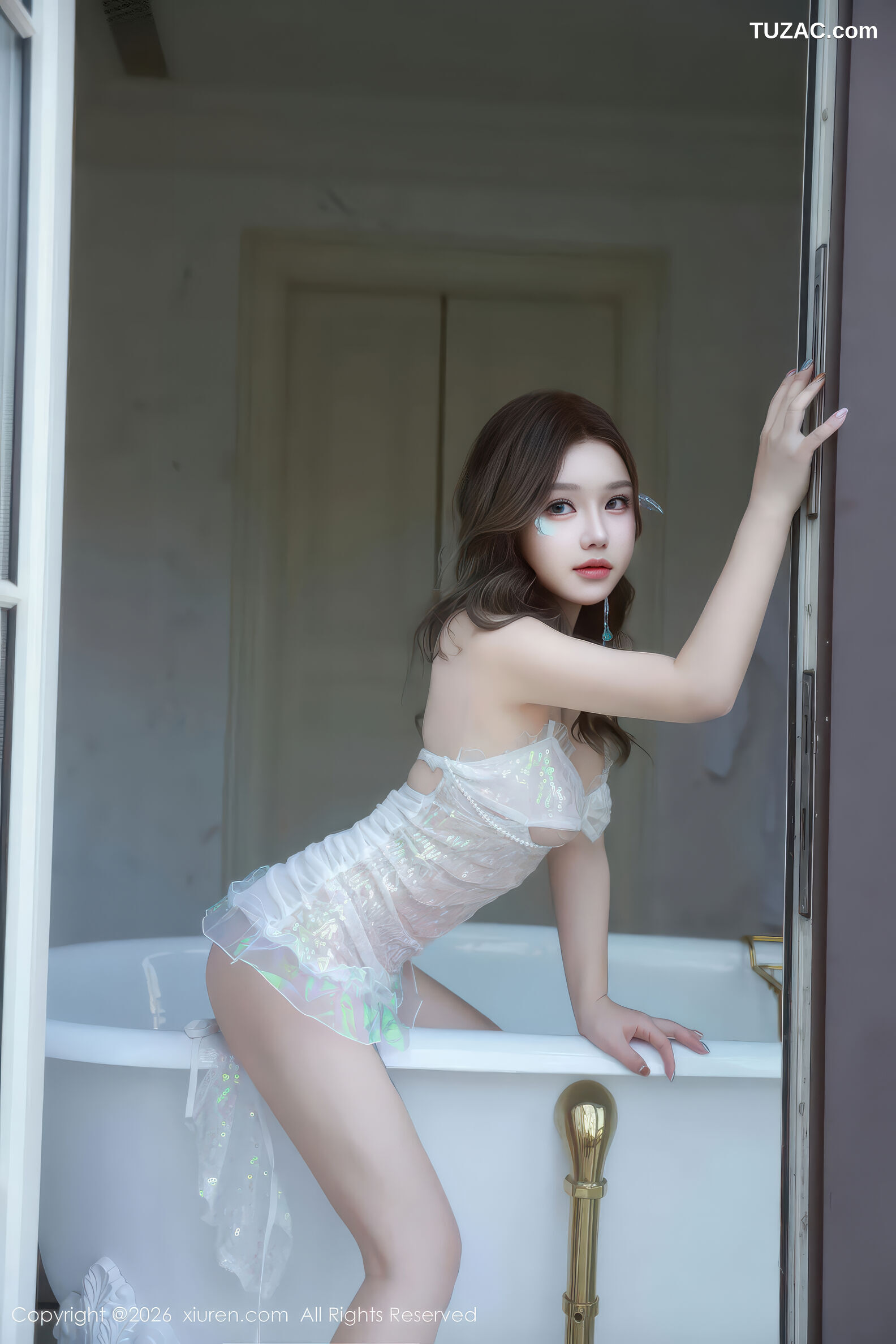 XiuRen秀人网-11298-小薯条nienie-美人鱼剧情-轻透白纱浴缸场景-2026.01.30