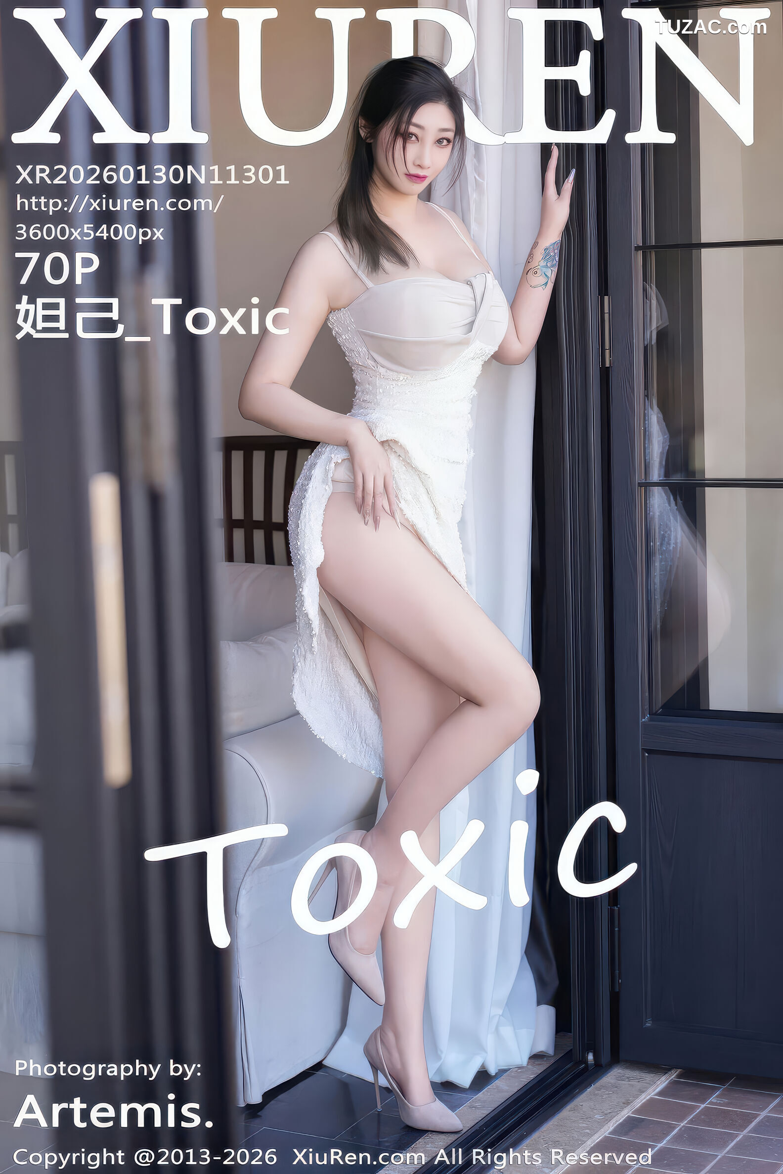 XiuRen秀人网-11301-妲己_Toxic-白吊带连衣裙-2026.01.30