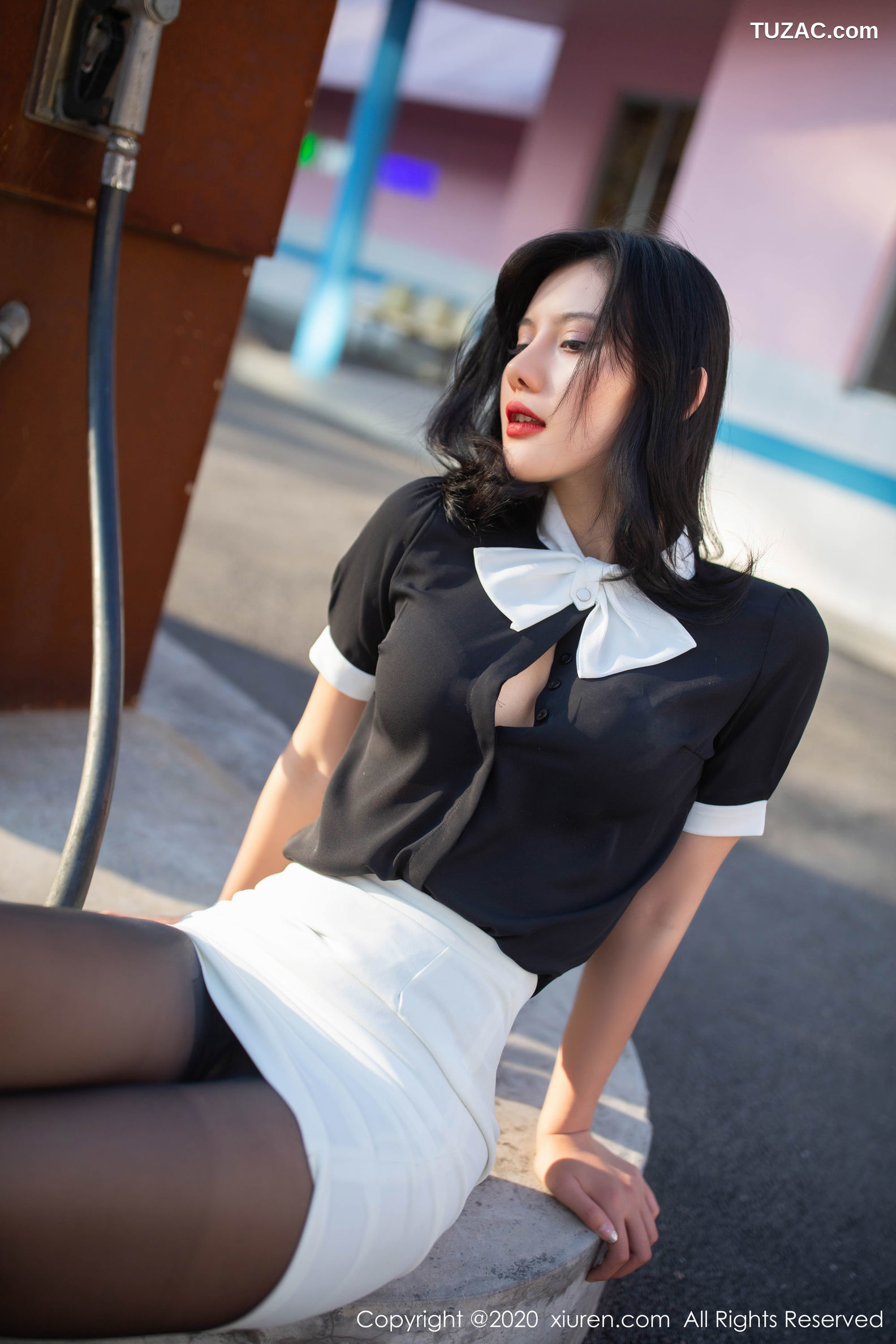 XiuRen秀人网-2023-就是阿朱啊-《加油站职业制服视觉诱惑》-2020.03.03