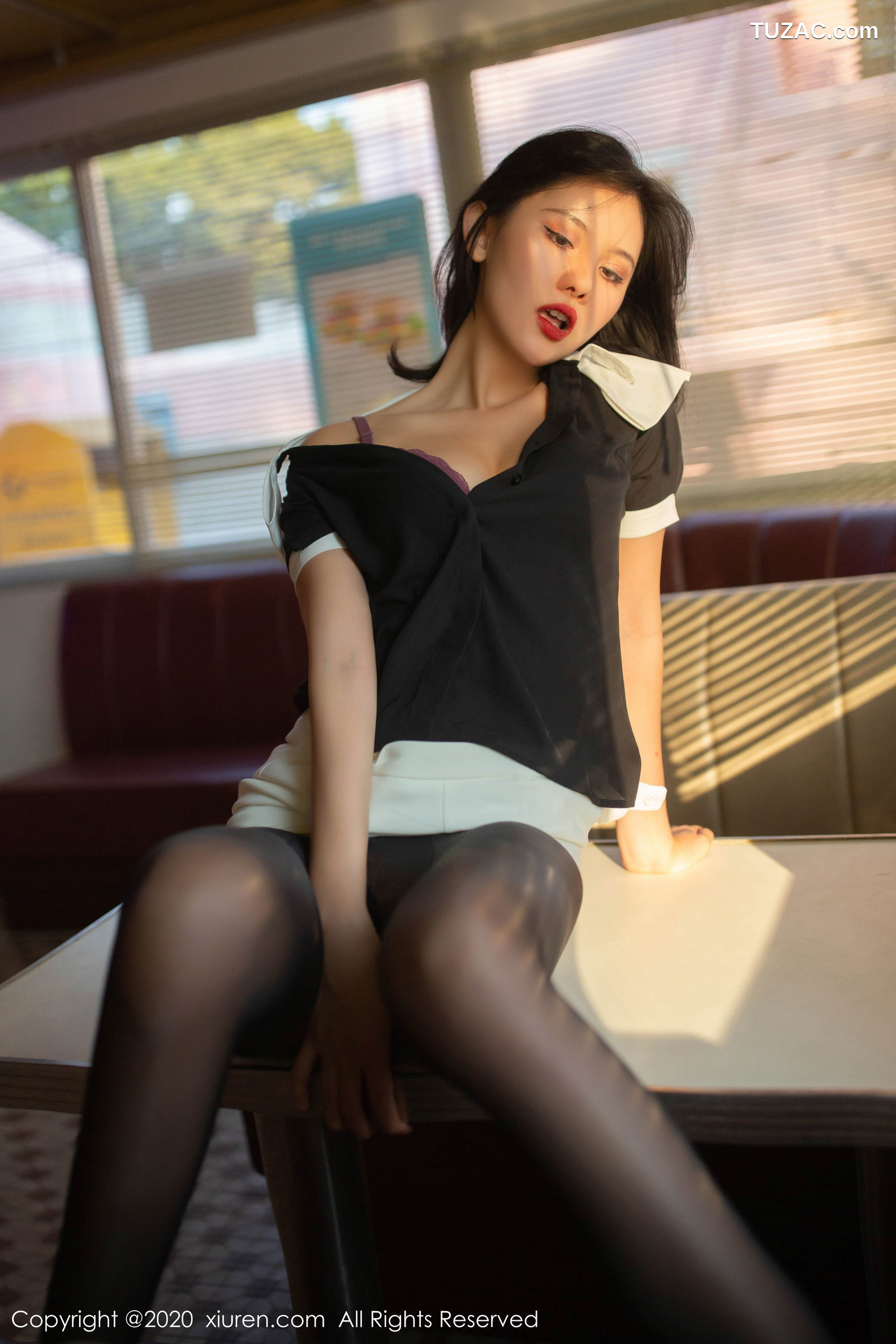 XiuRen秀人网-2023-就是阿朱啊-《加油站职业制服视觉诱惑》-2020.03.03