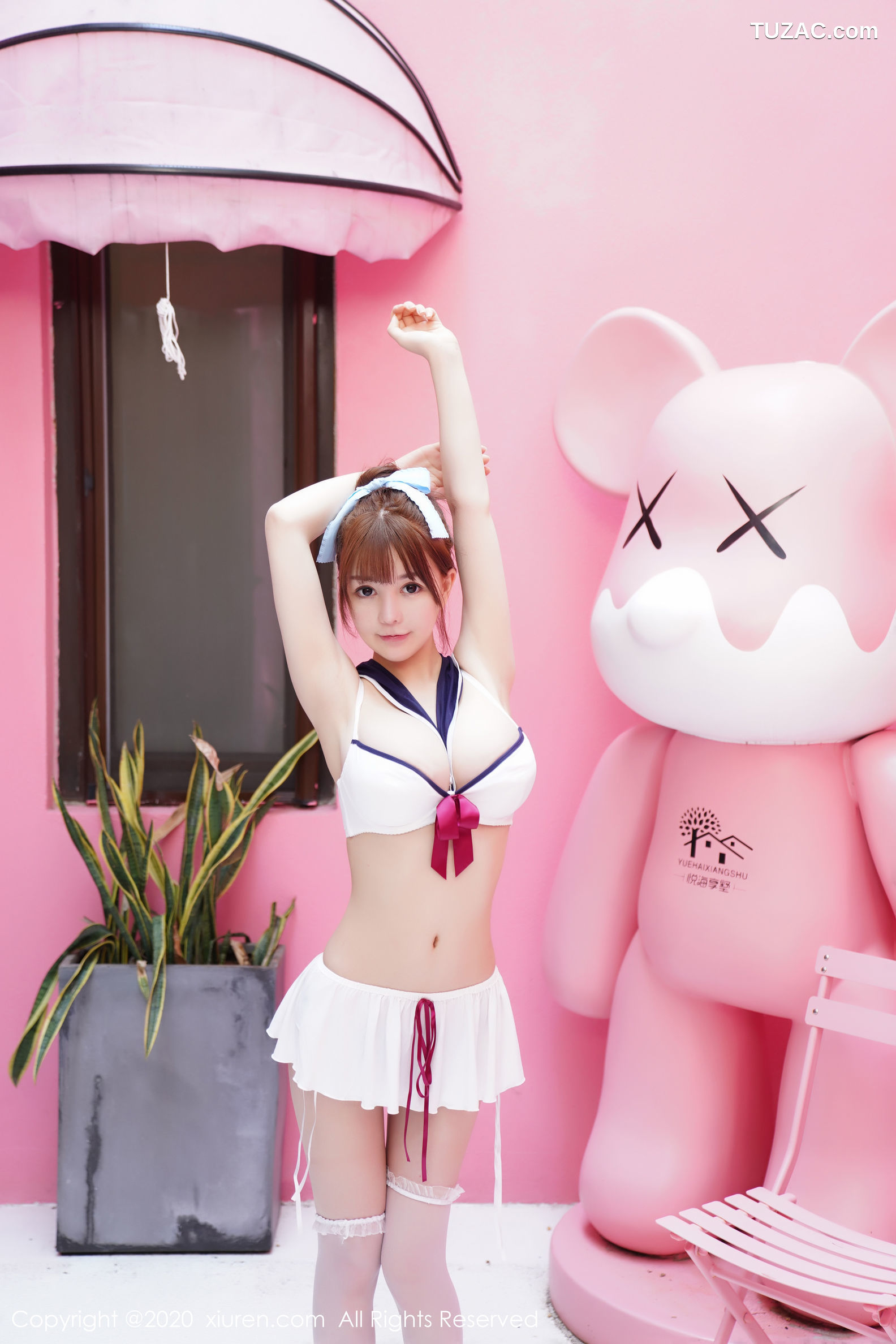 XiuRen秀人网-2243-Uu酱-《水手服内衣主题系列》-2020.05.14