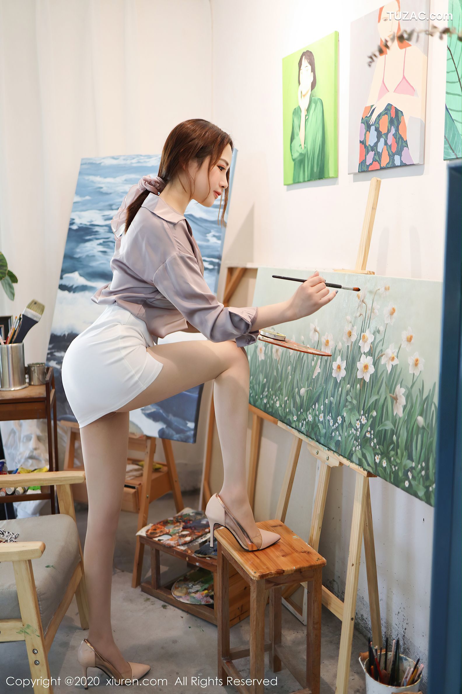 XiuRen秀人网-2288-蛋糕Cake-《画室主题剧情系列》-2020.07.03